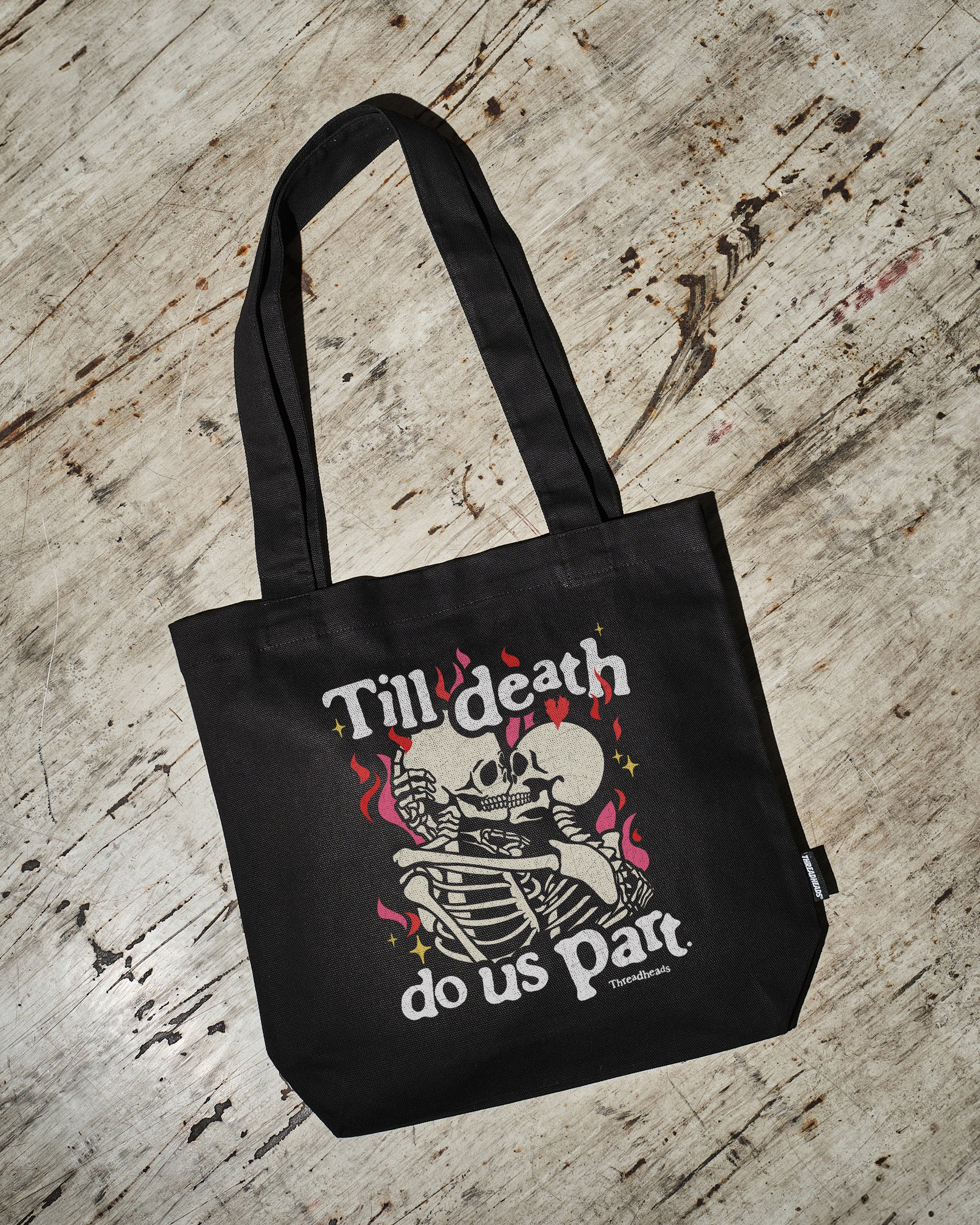 Till Death Do Us Part Tote Bag Australia Online Black