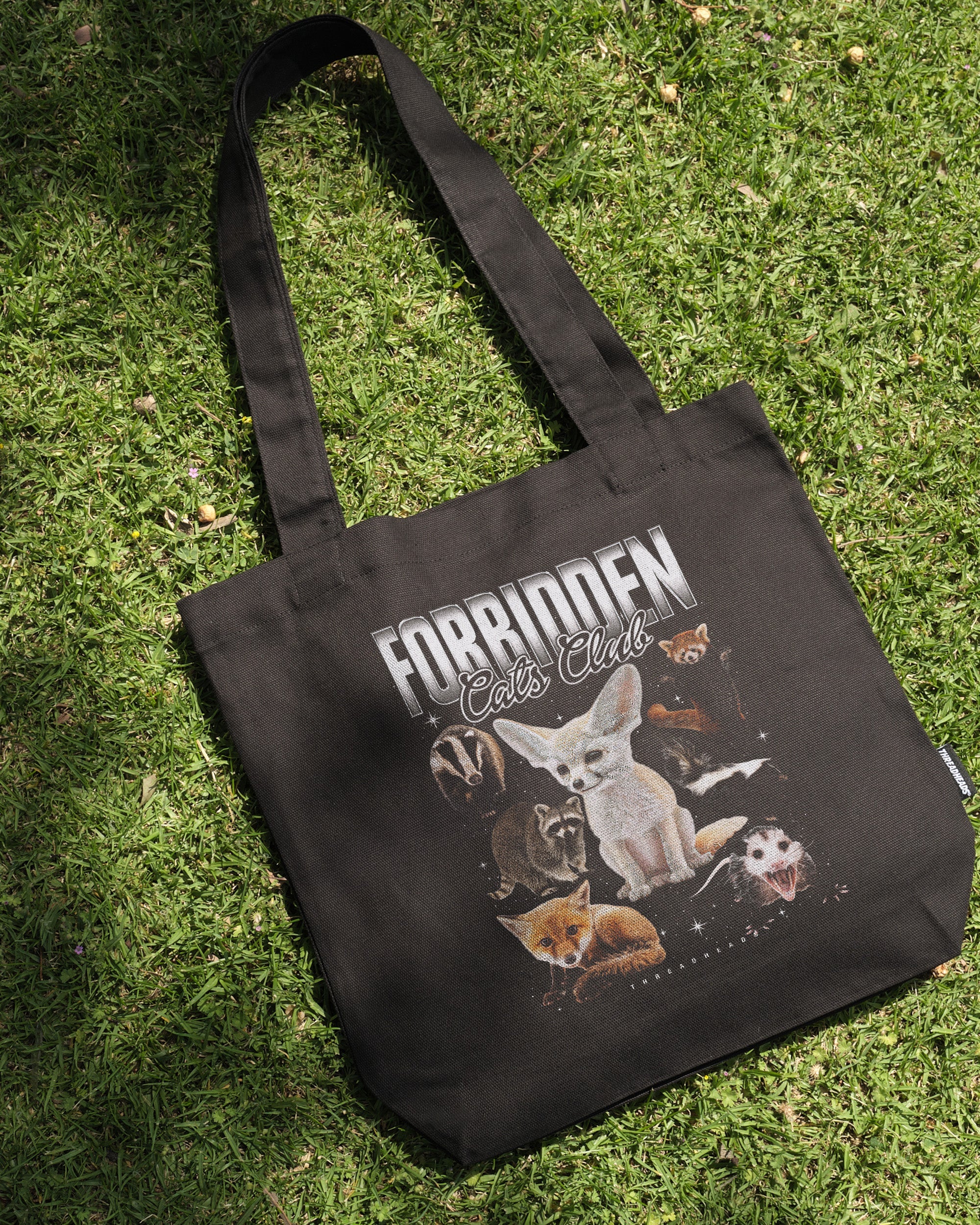 Forbidden Cat Club Tote Bag Australia Online Black