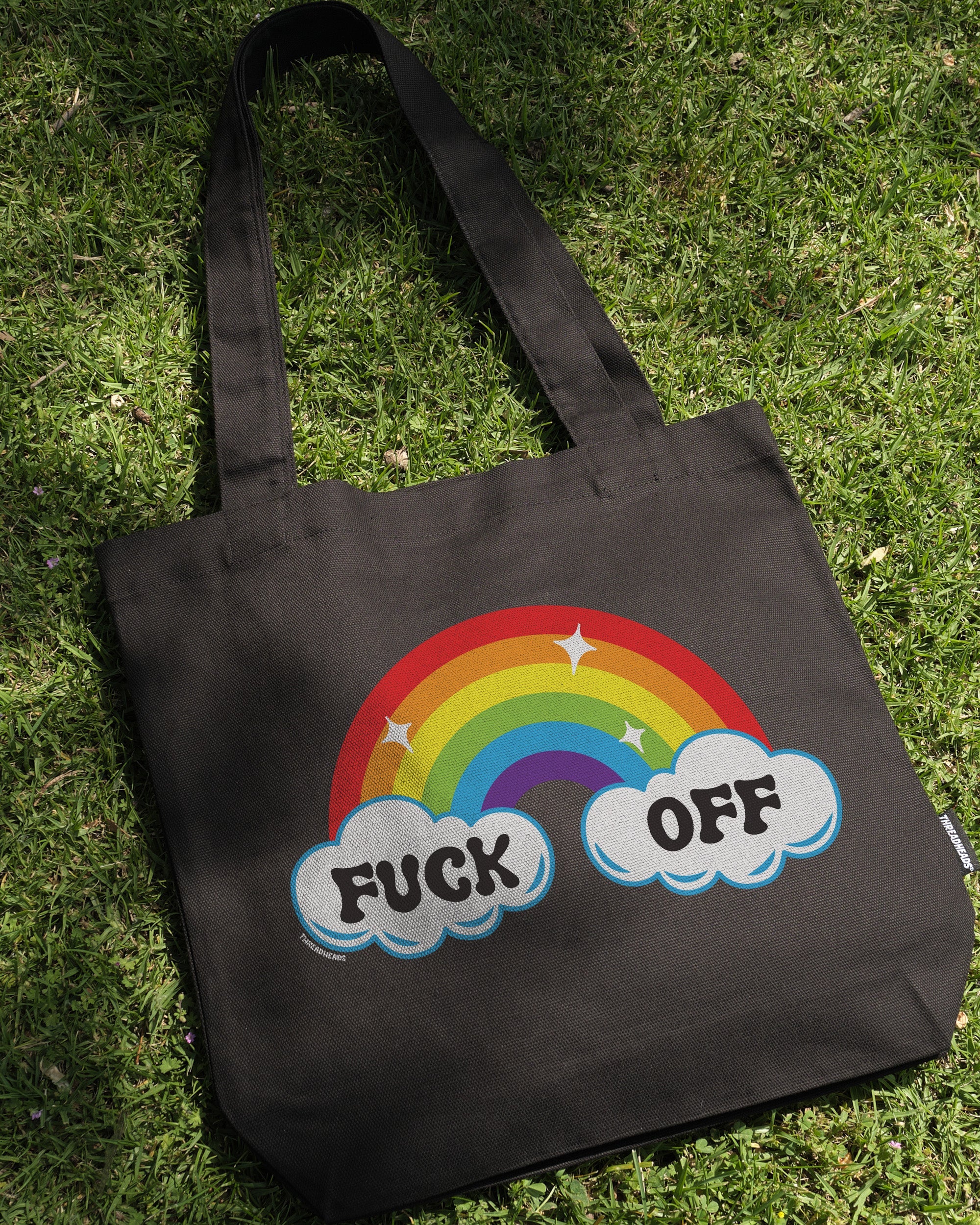 Fk Off Rainbow Tote Bag Australia Online Black