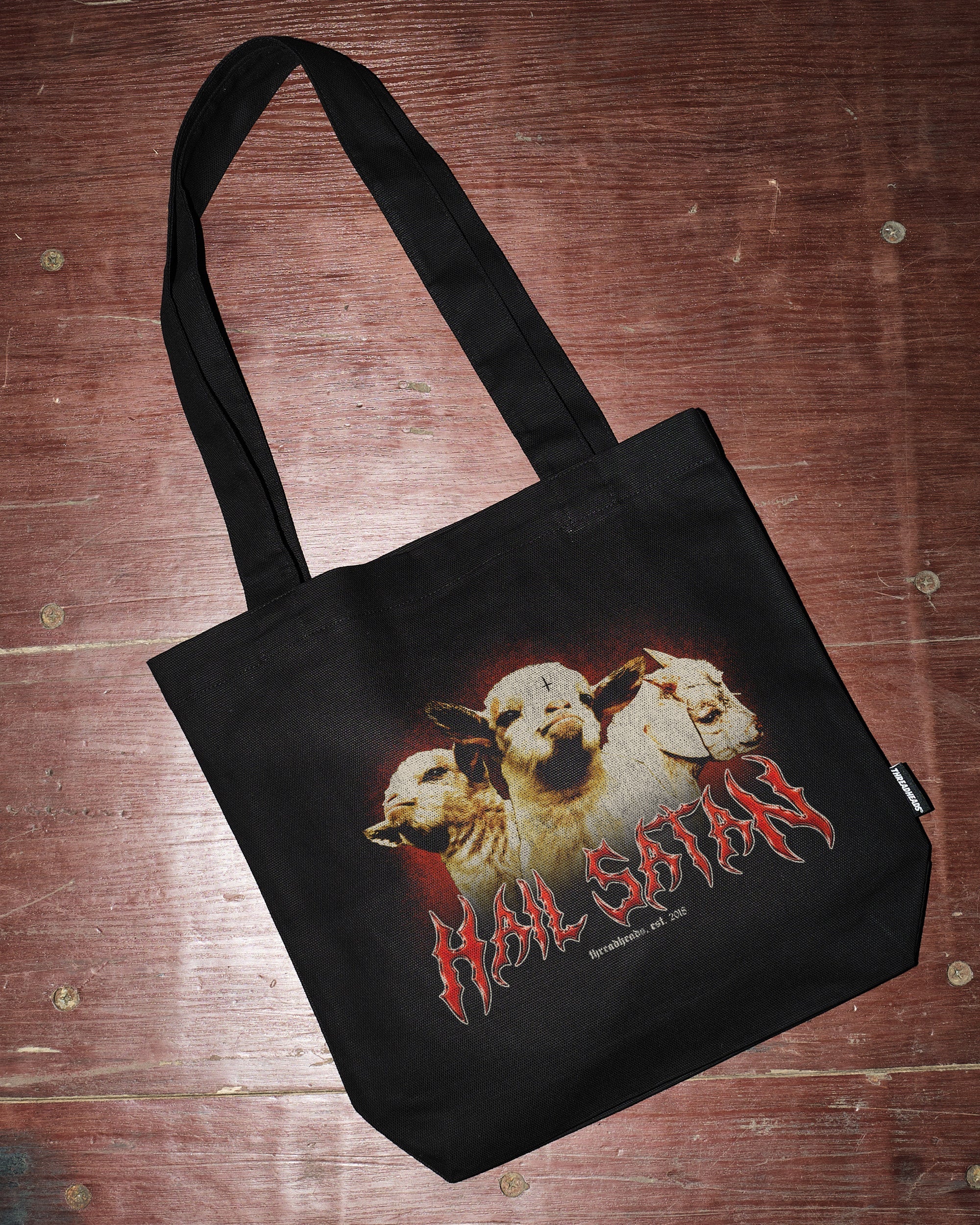 Hail Satan Tote Bag Australia Online Black