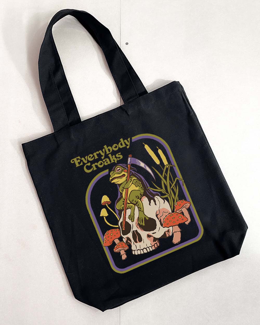 Everybody Croaks Tote Bag | Designed by Steven Rhodes