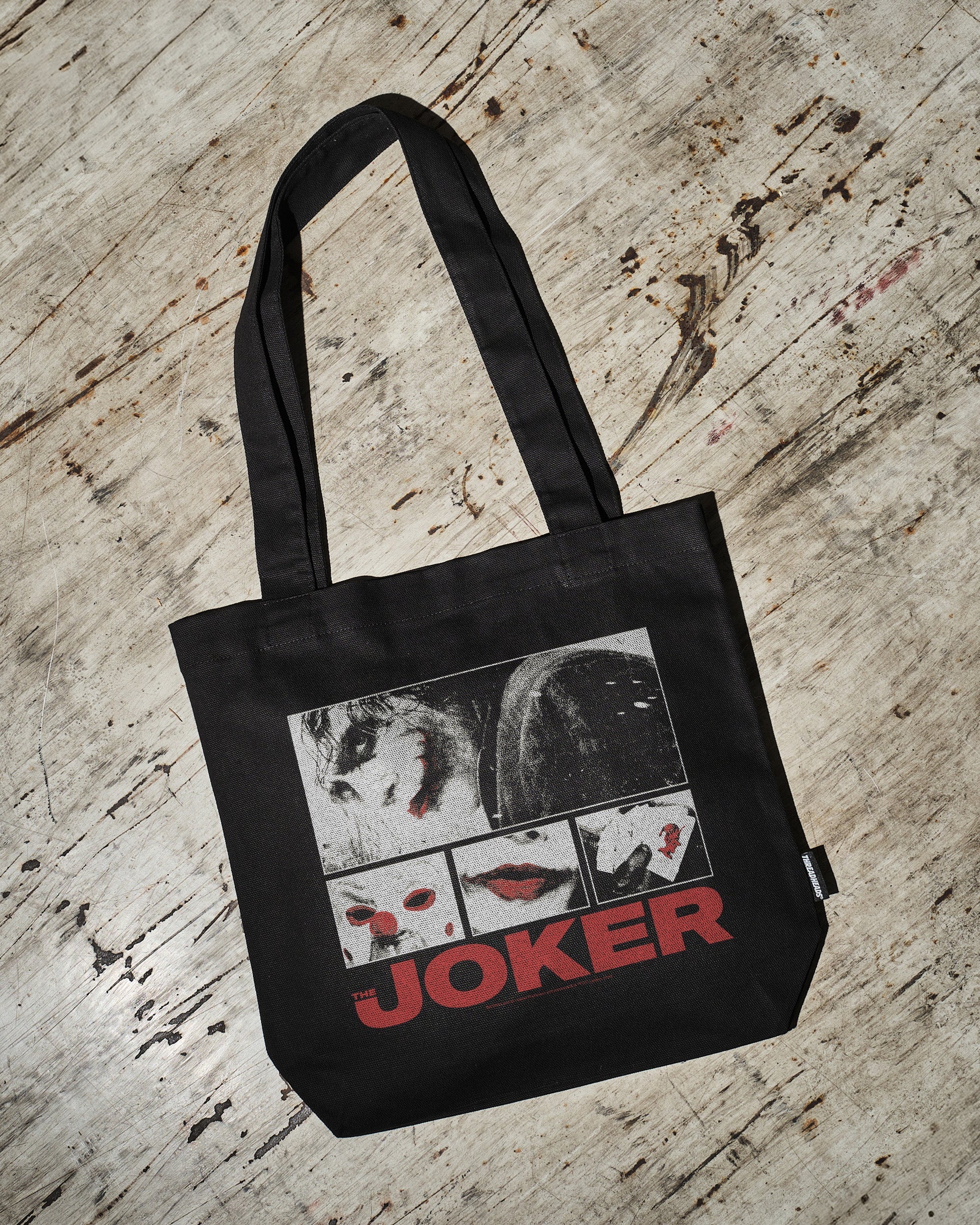 The Joker Grid Tote Bag Australia Online Black