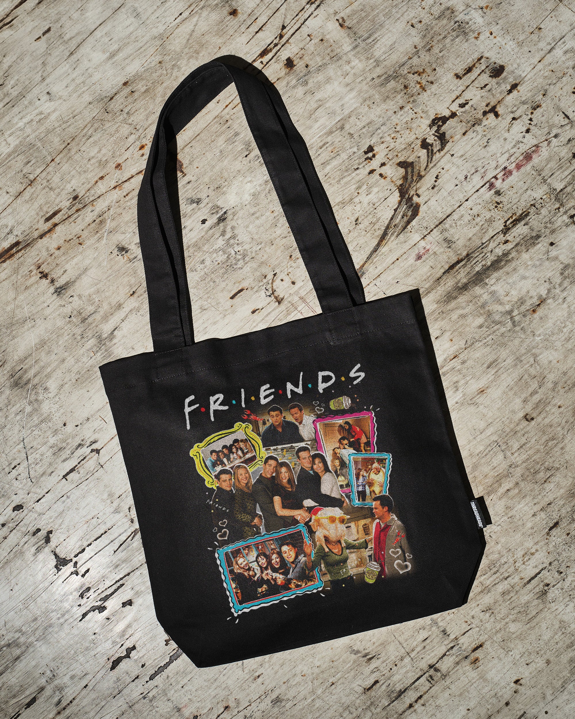 Friends Bootleg Tote Bag Australia Online Black