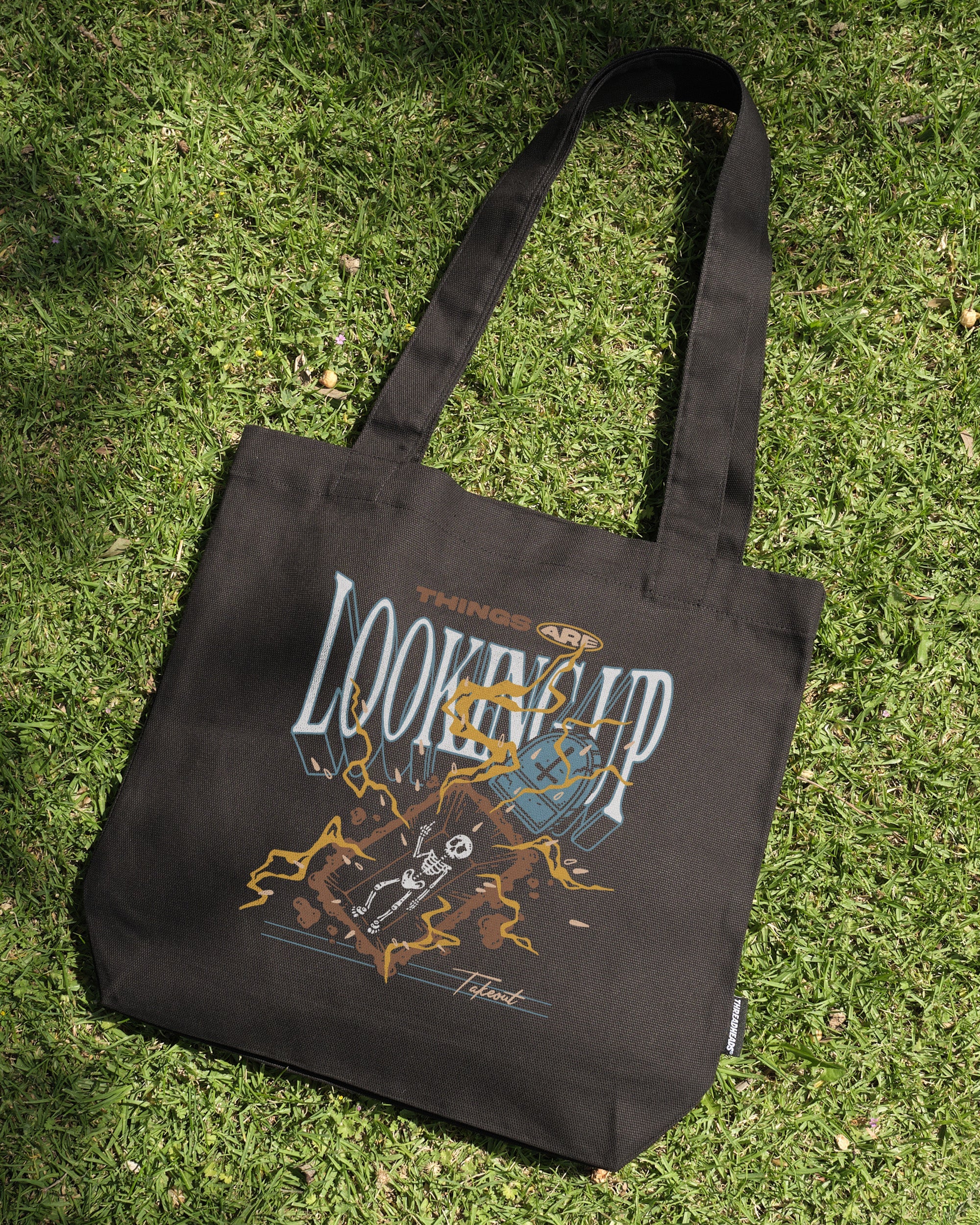 Things Are Looking Up Tote Bag Australia Online Black