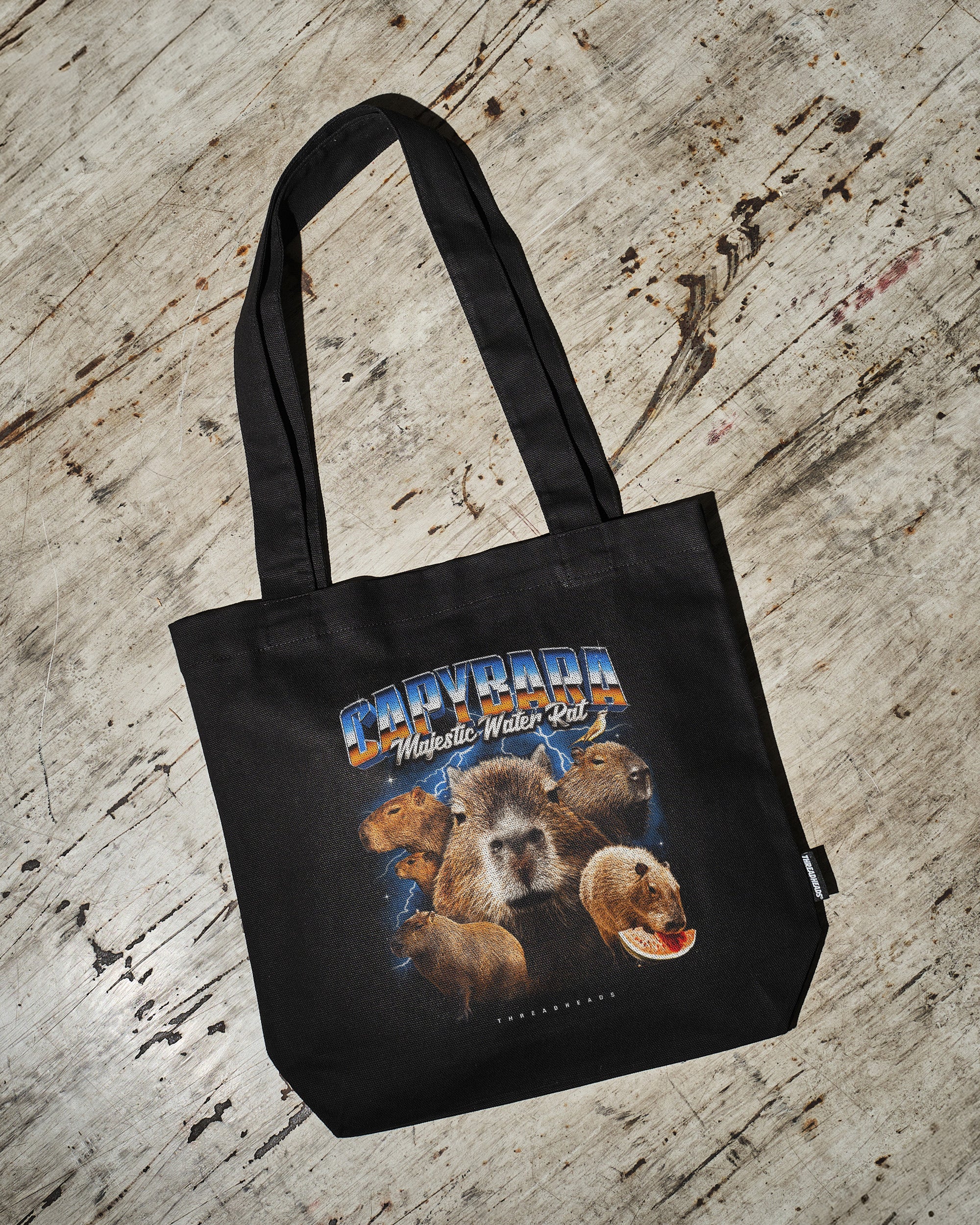 Capybara Water Rat Tote Bag Australia Online Black