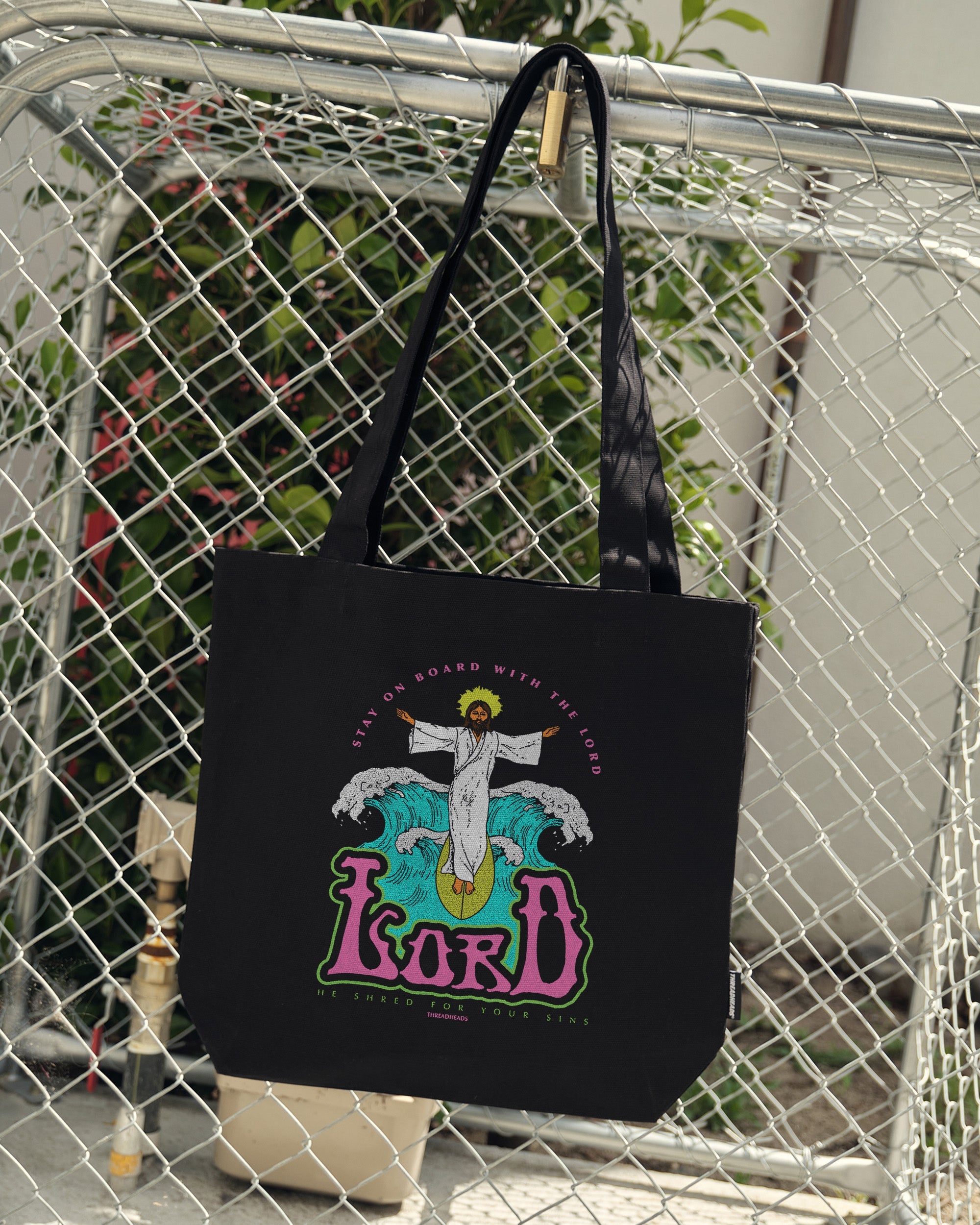 Stay On Board With The Lord Tote Bag Australia Online Black