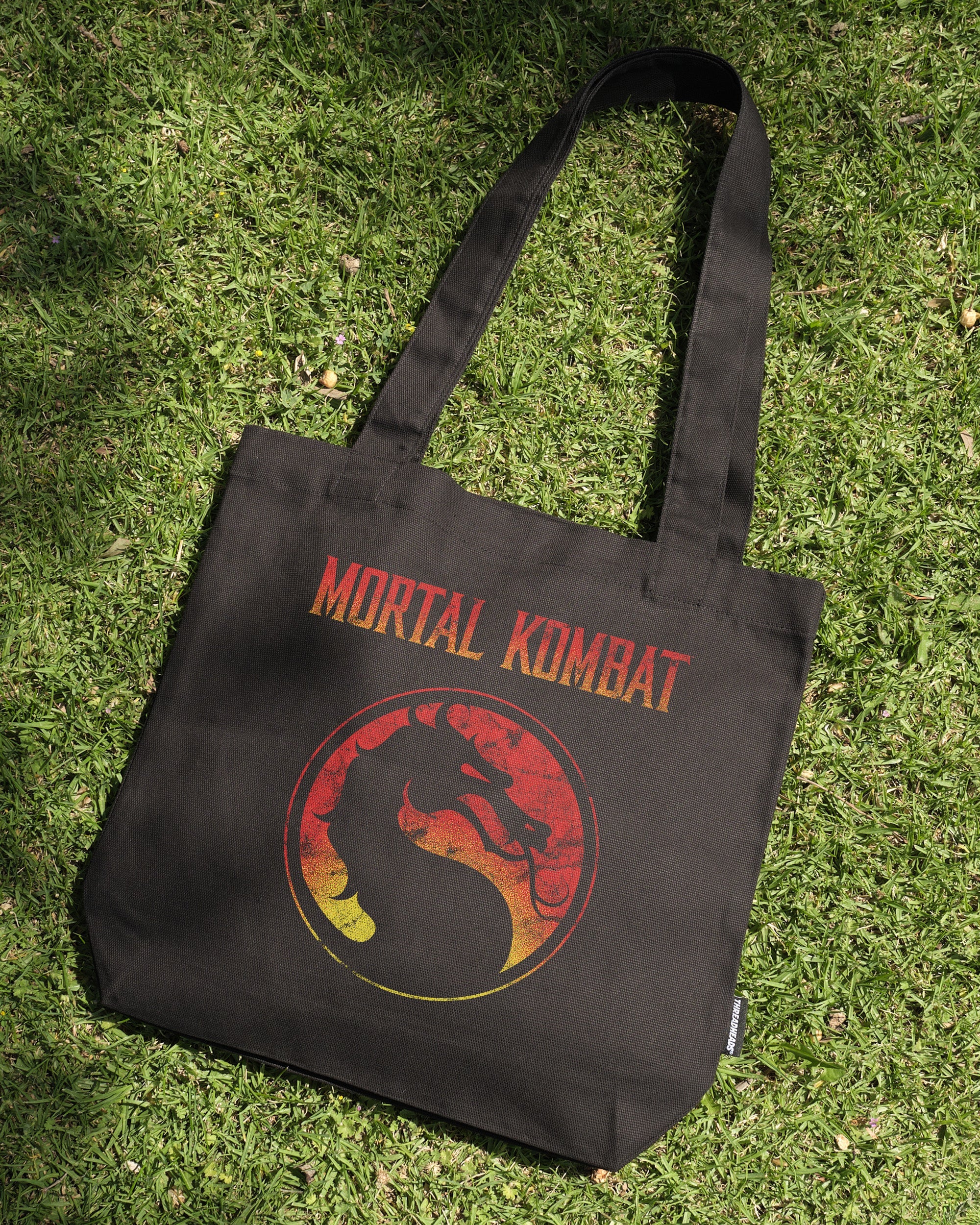 Mortal Kombat Logo Tote Bag | Graphic Tote Bag