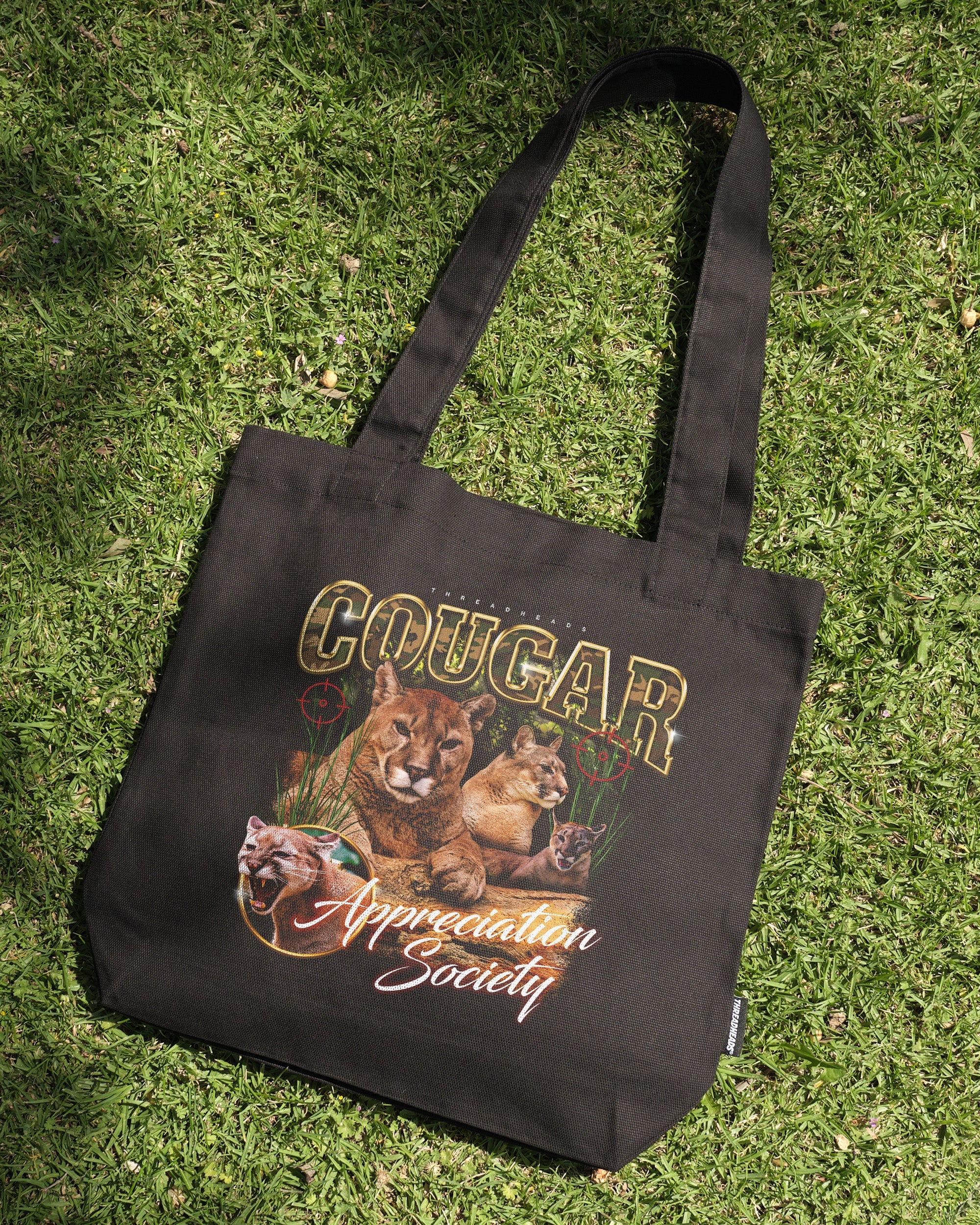 Cougar Appreciation Society Tote Bag Australia Online Black