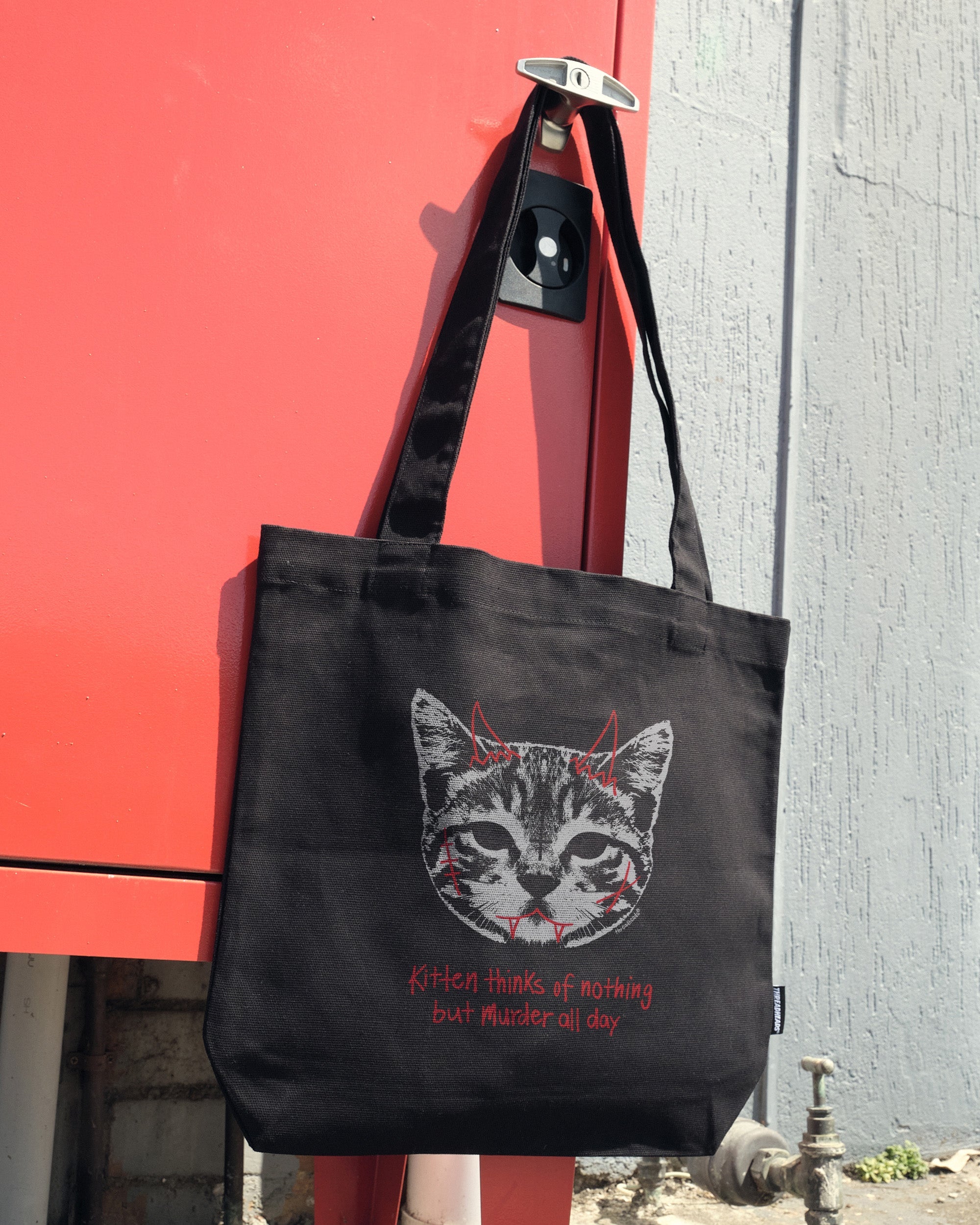 Demon Kitten Tote Bag Australia Online Black