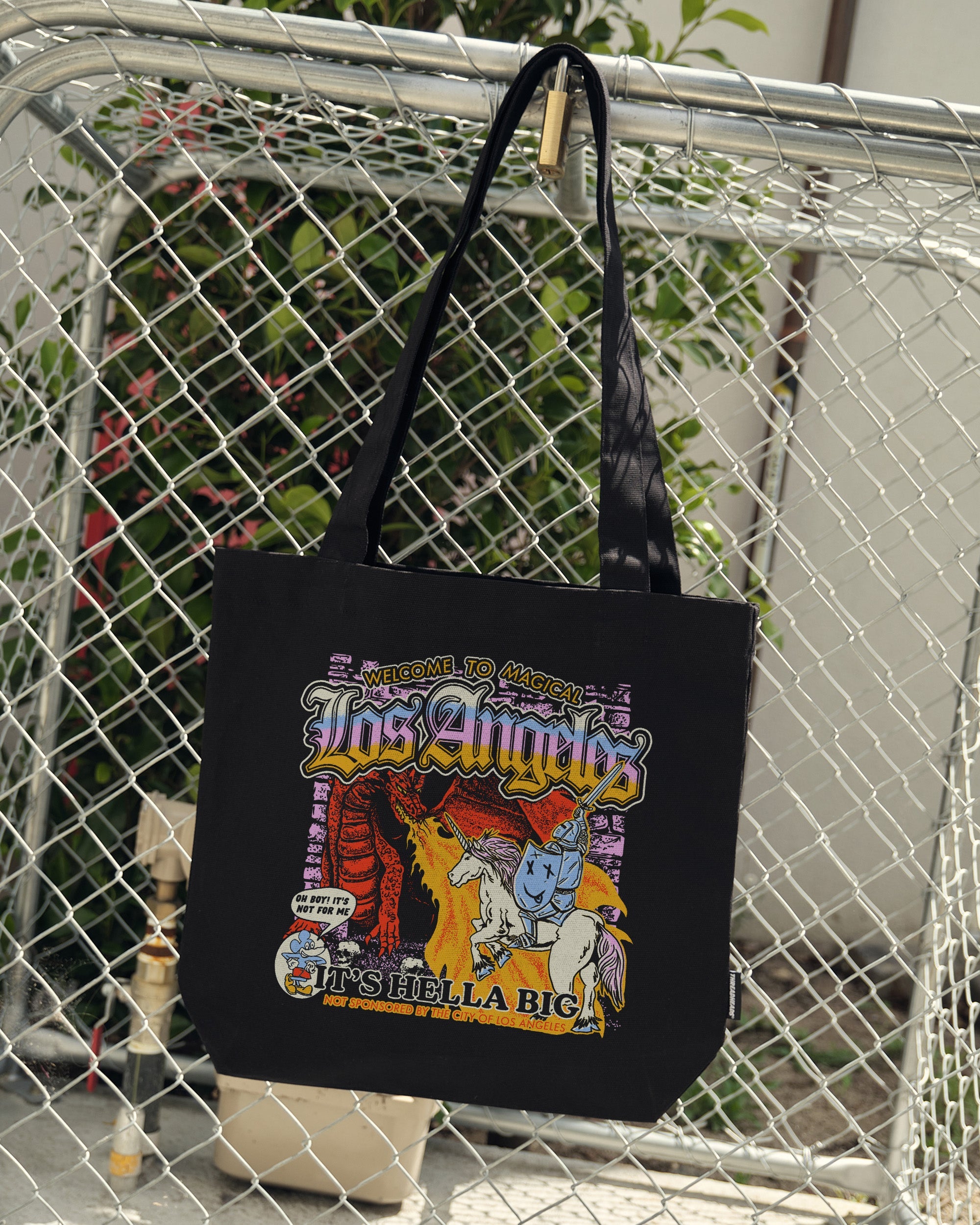 Magical Los Angeles Tote Bag Australia Online Black