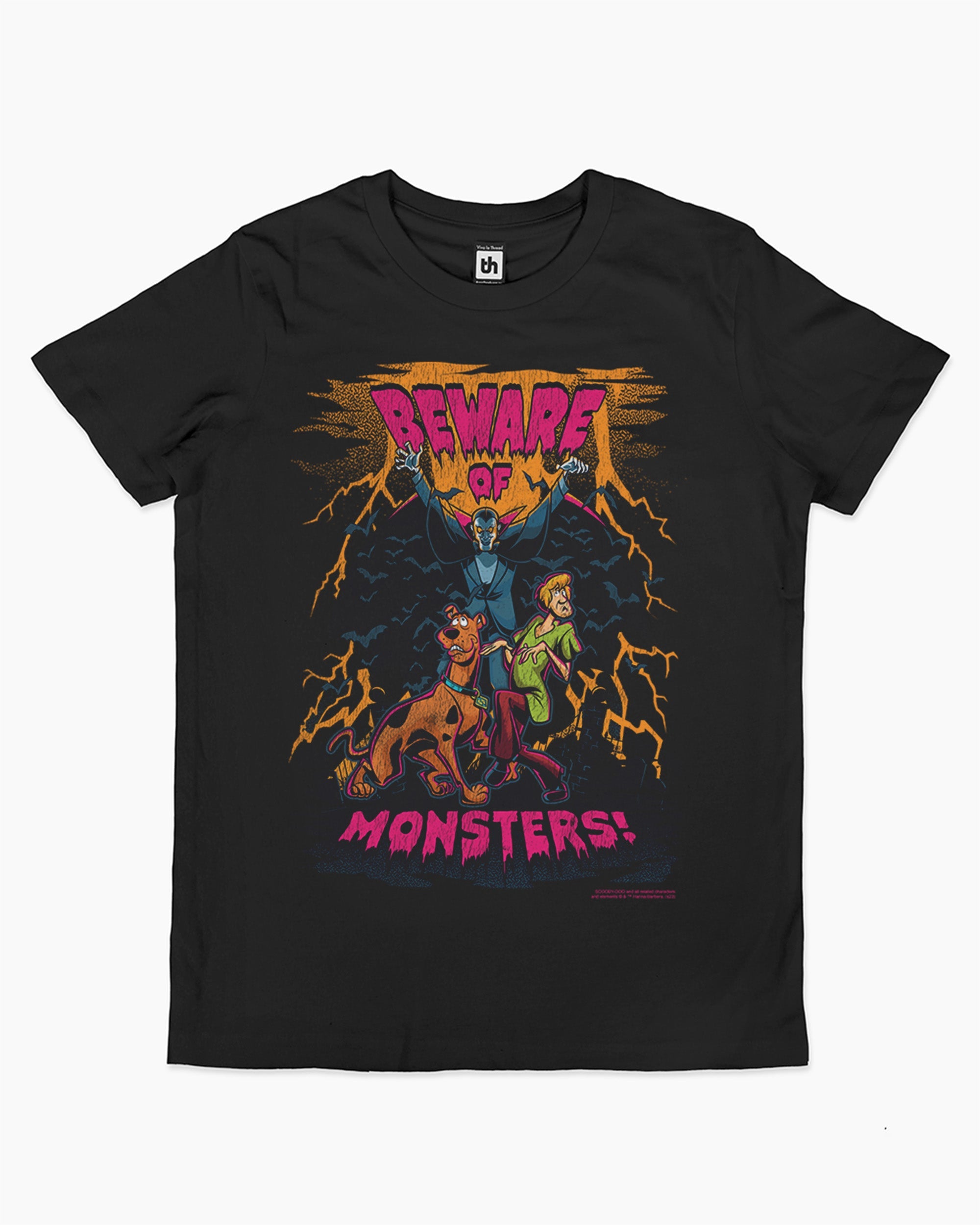 Beware of Monsters Kids T-Shirt Australia Online Black