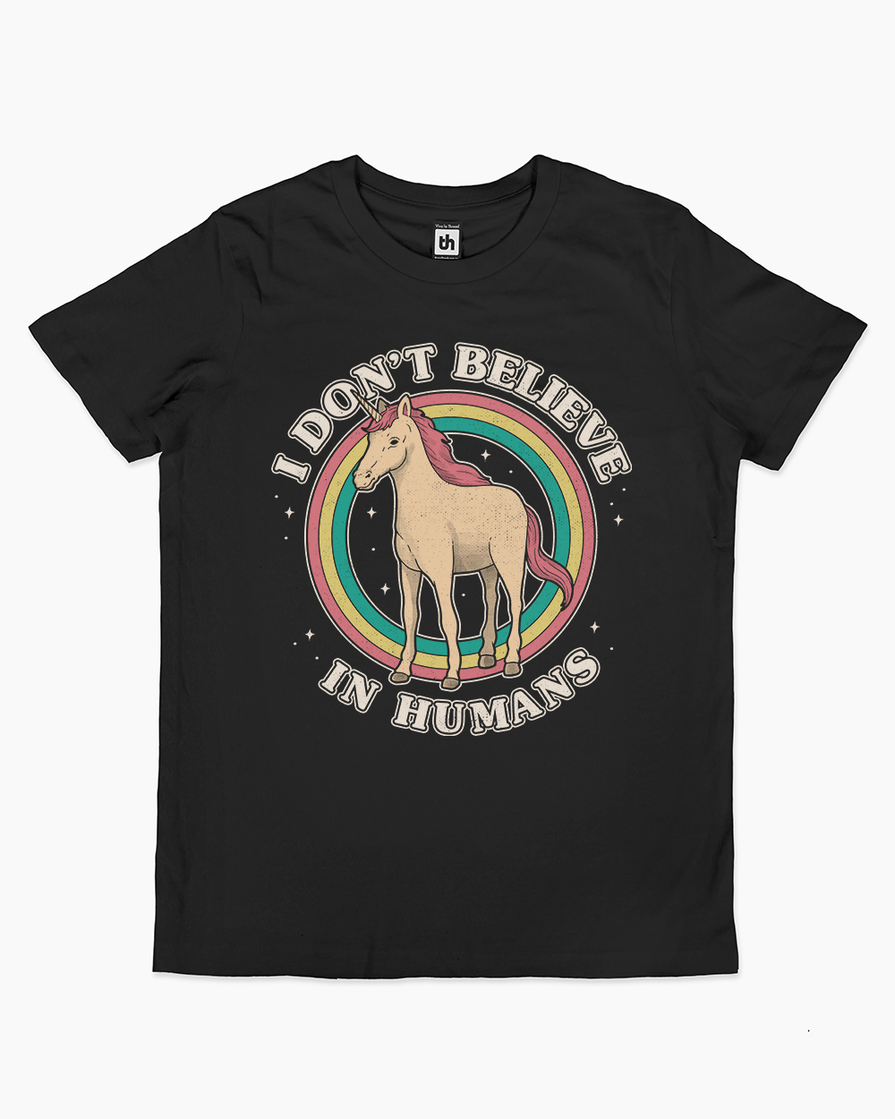 I Don't Believe In Humans Kids T-Shirt Black