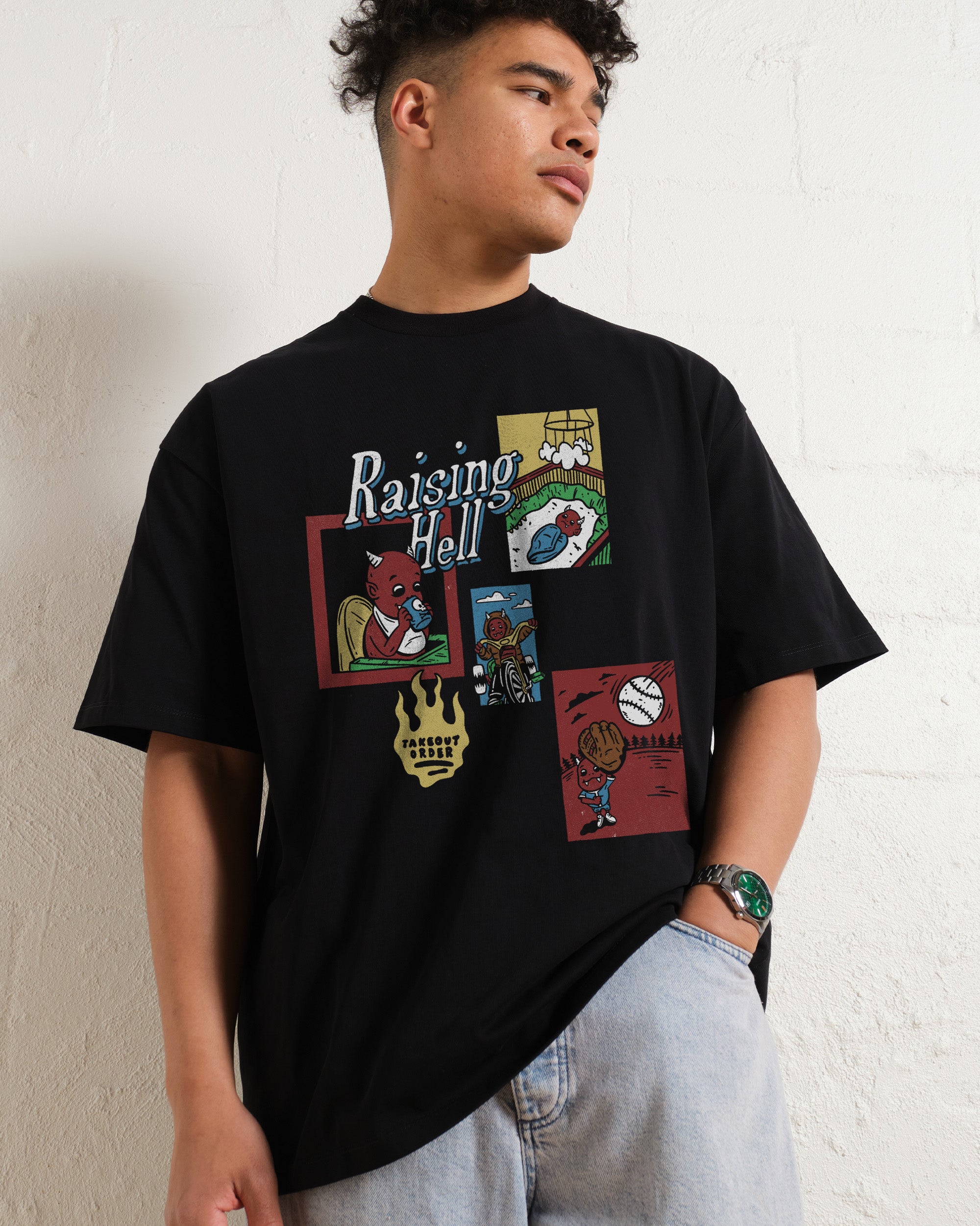 Raising Hell Oversized Tee