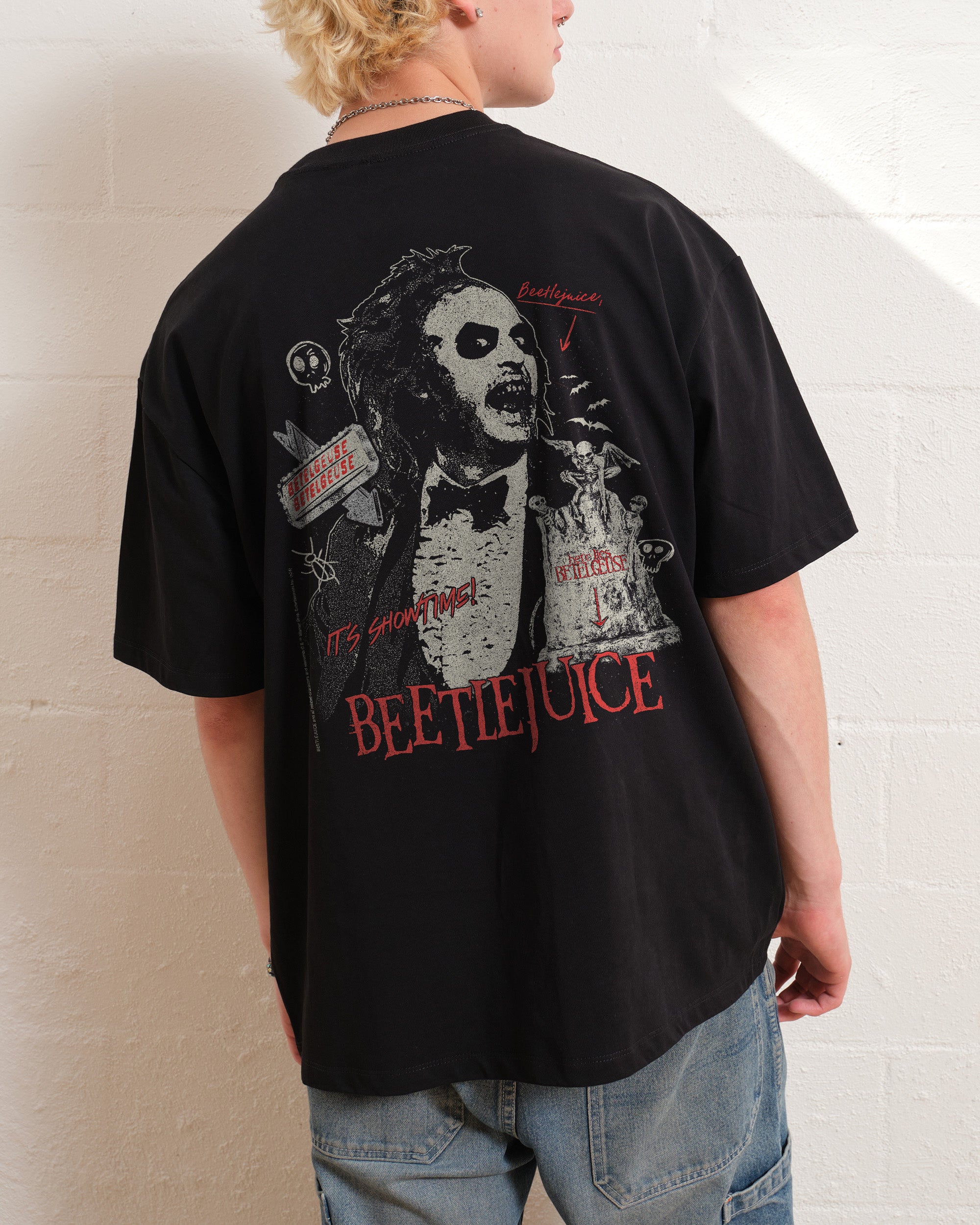 Beetlejuice Grave Oversized Tee Australia Online