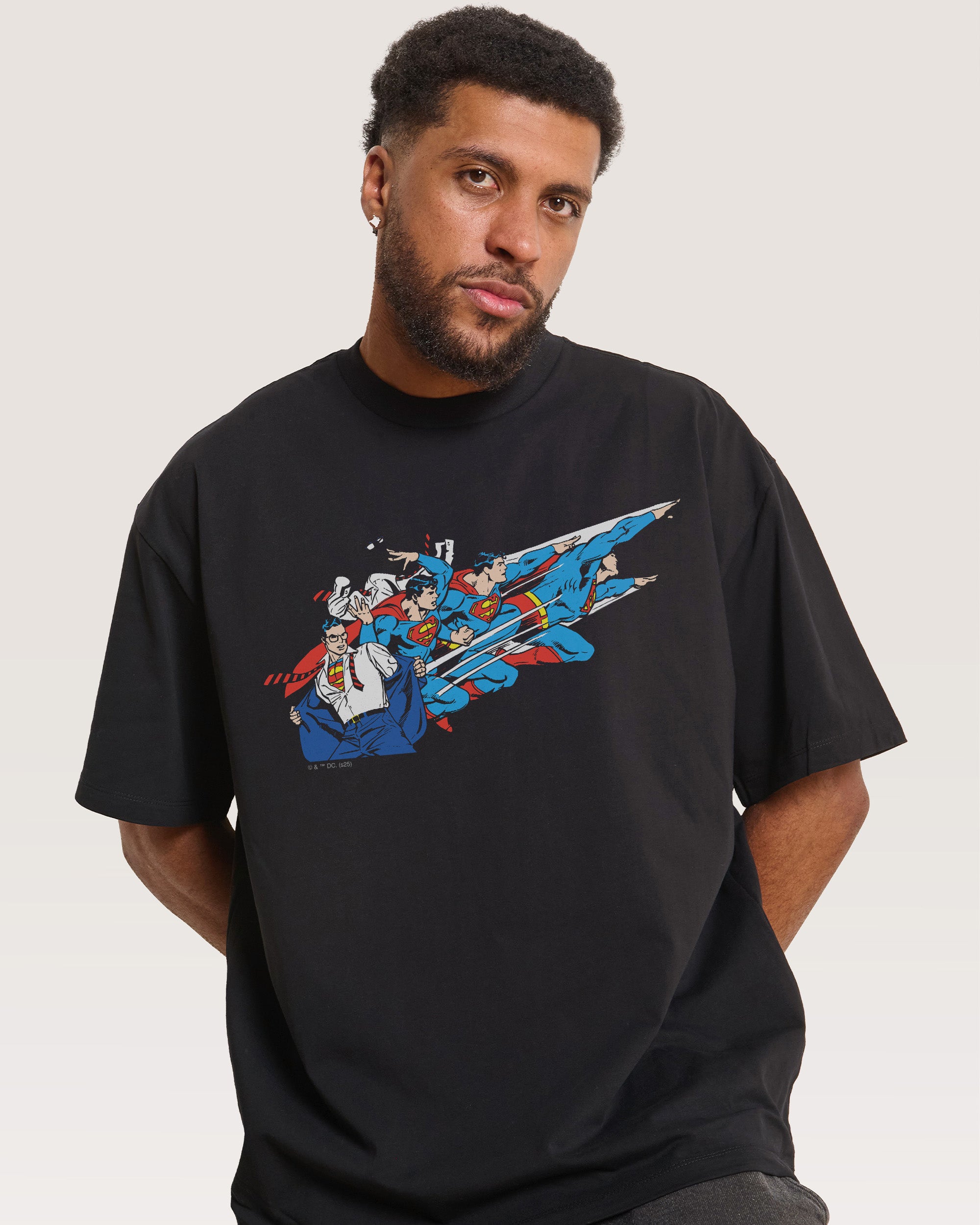 Superman Flying Oversized Tee Threadheads Australia Online