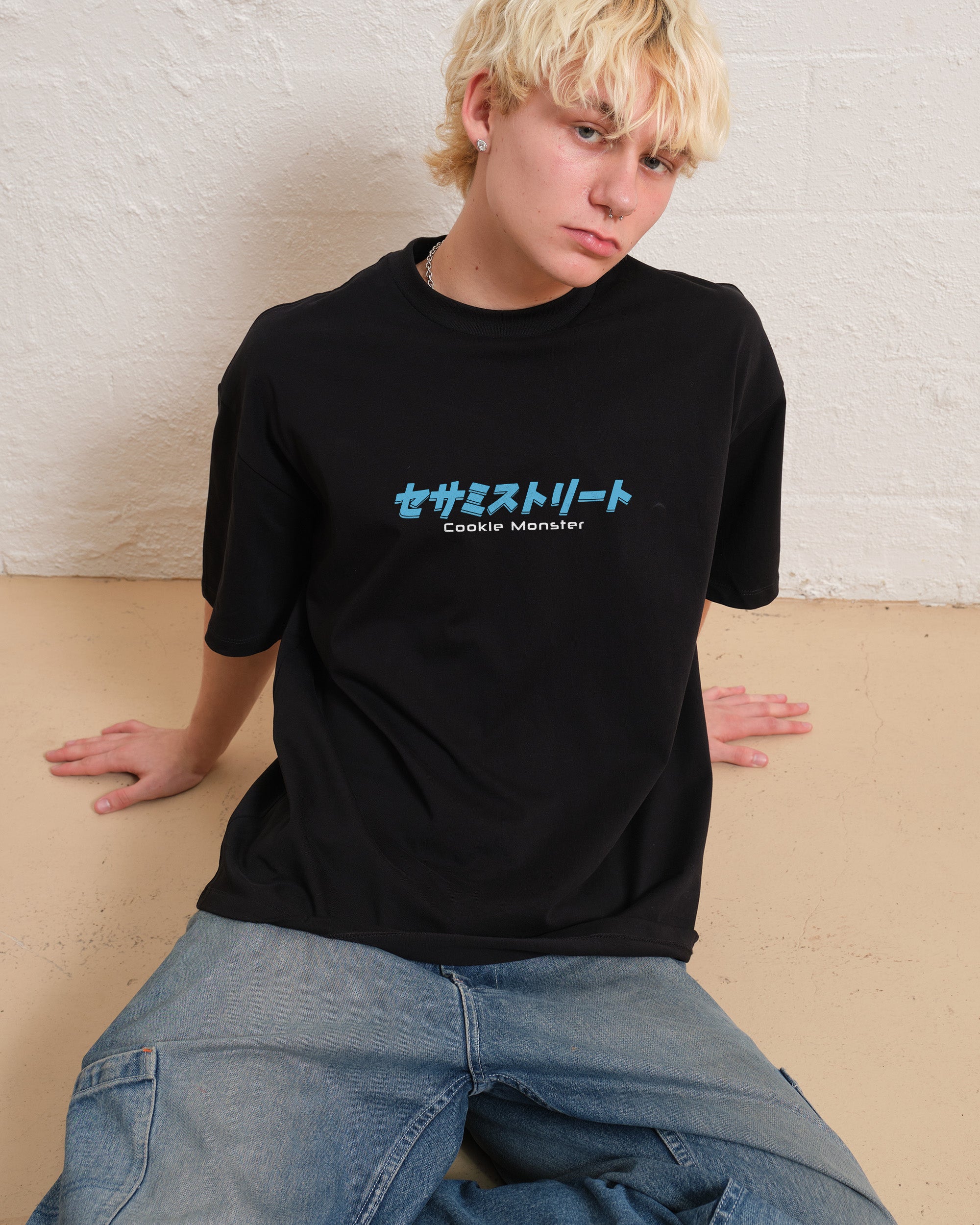 Cookie Kaiju Front and Back Oversized Tee Australia Online Threadheads