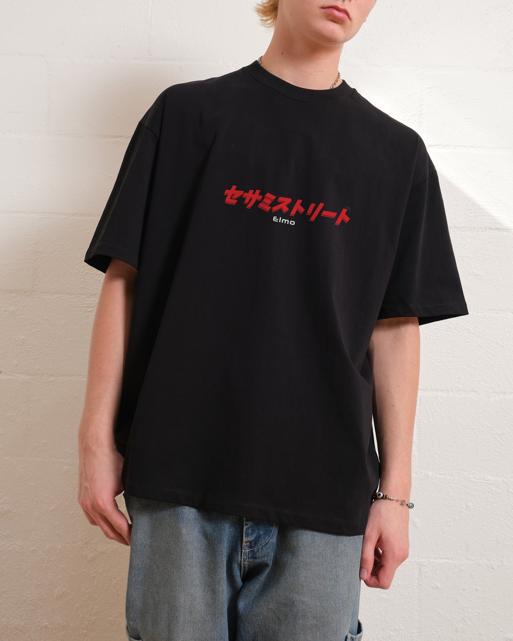 Tokyo Elmo Front and Back Oversized Tee Australia Online Threadheads