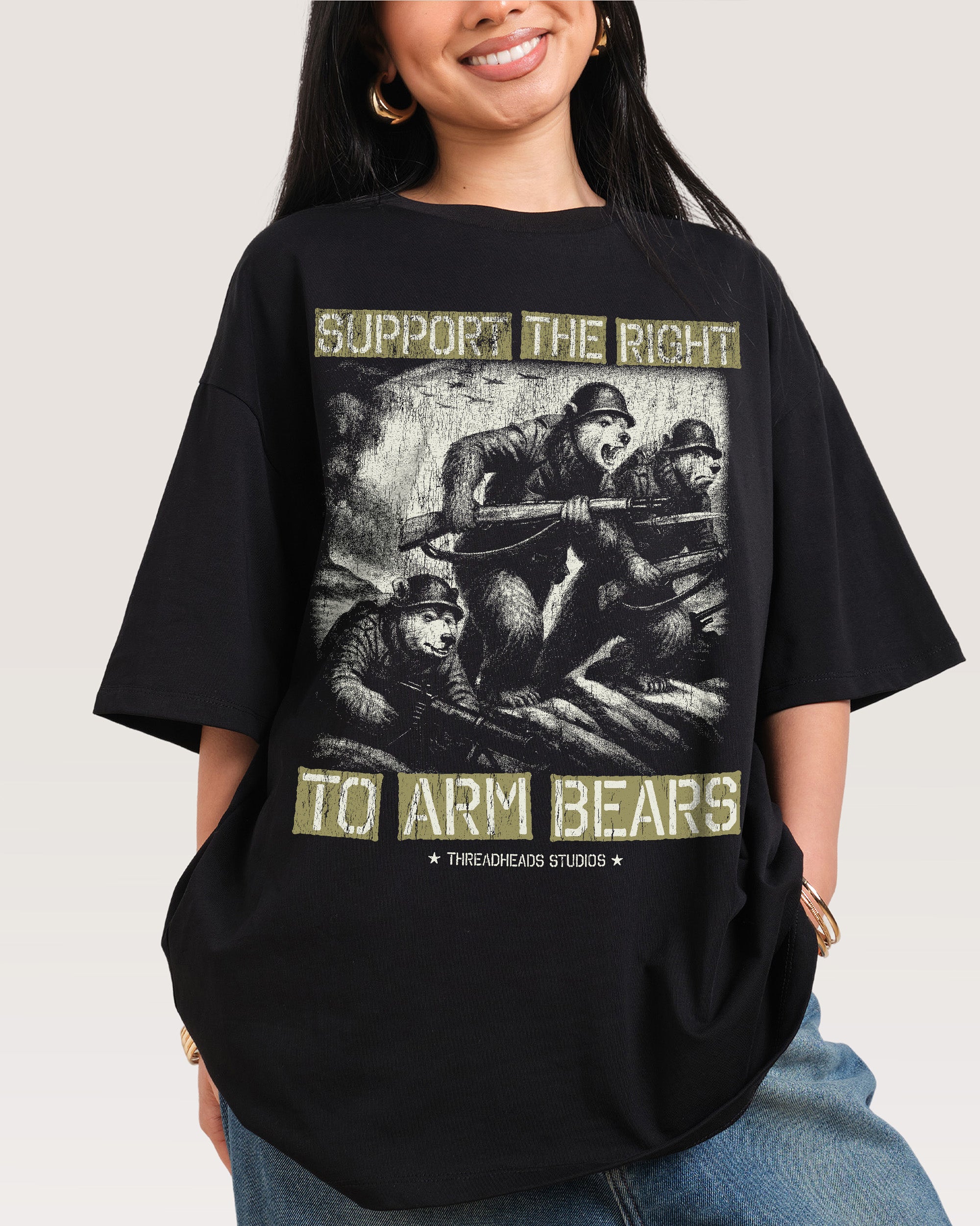 Arm Bears Oversized Tee Australia Threadheads Online