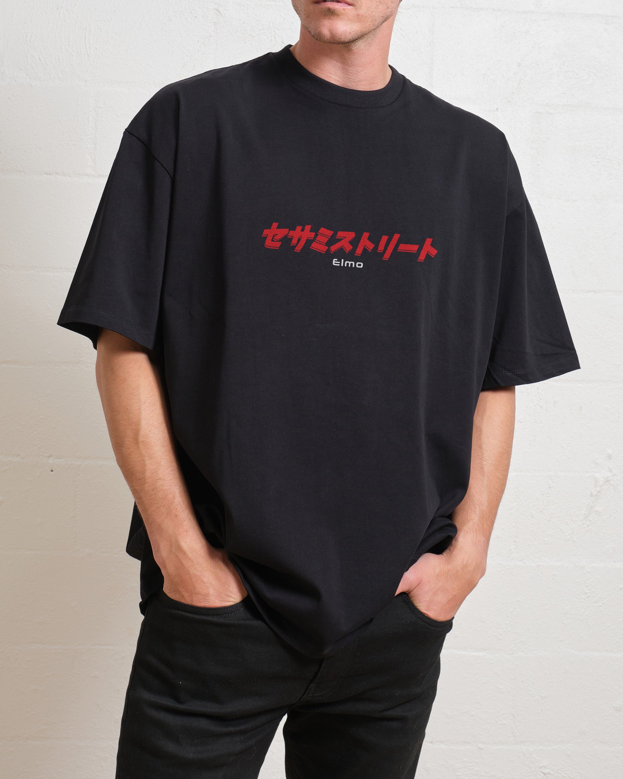 Tokyo Elmo Front and Back Oversized Tee Australia Online Threadheads