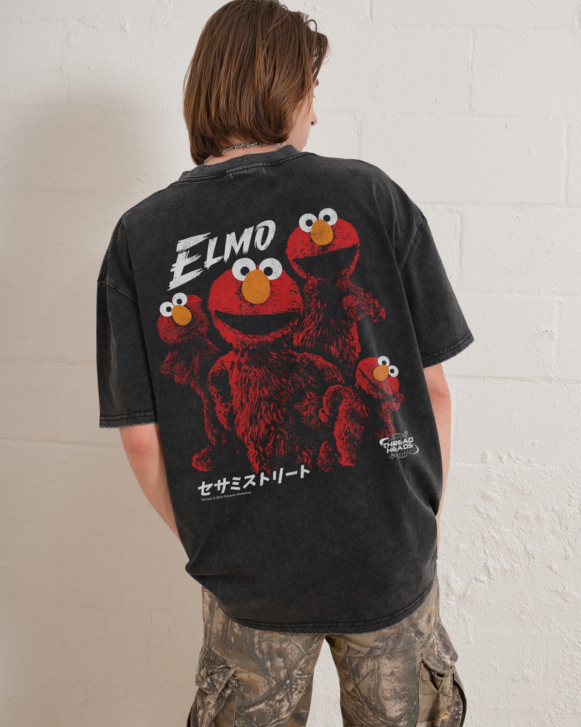 Tokyo Elmo Front and Back Wash Tee Australia Online Threadheads