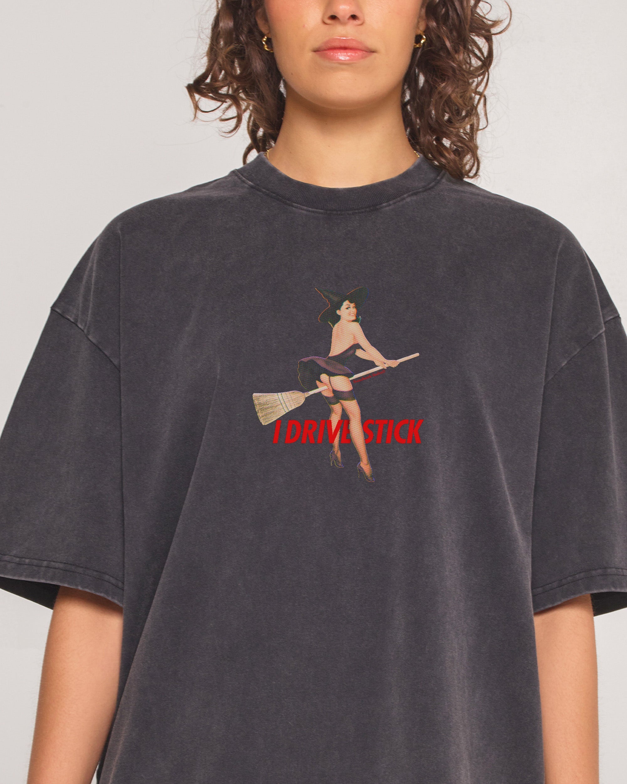 I Drive Stick Oversized Tee