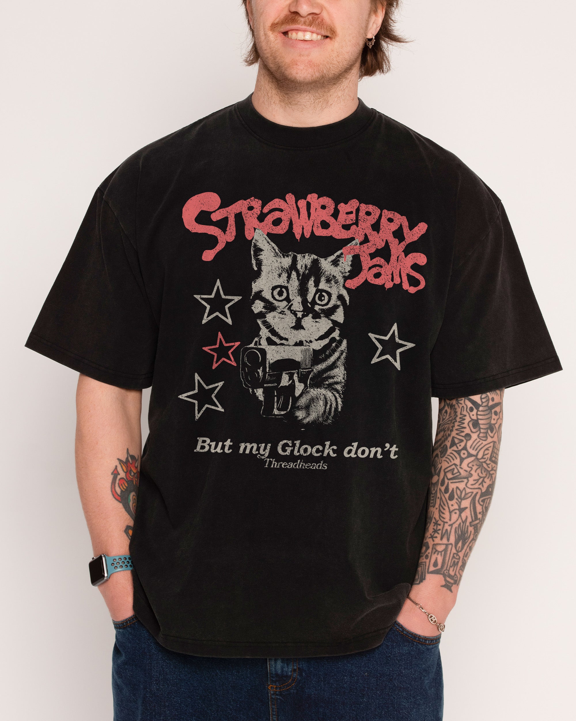 Strawberry Jams Wash Tee Australia Threadheads Online