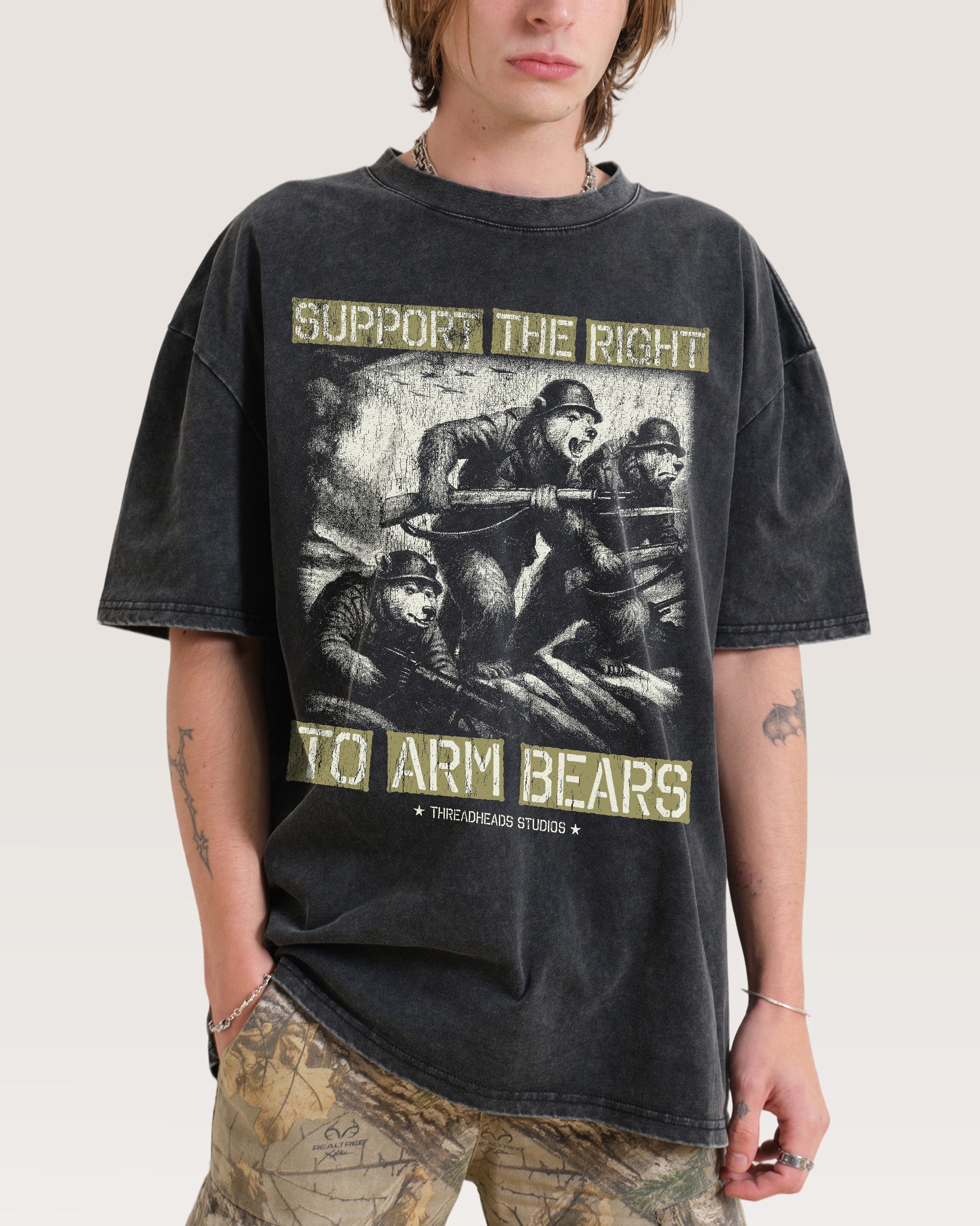 Arm Bears Wash Tee Australia Threadheads Online
