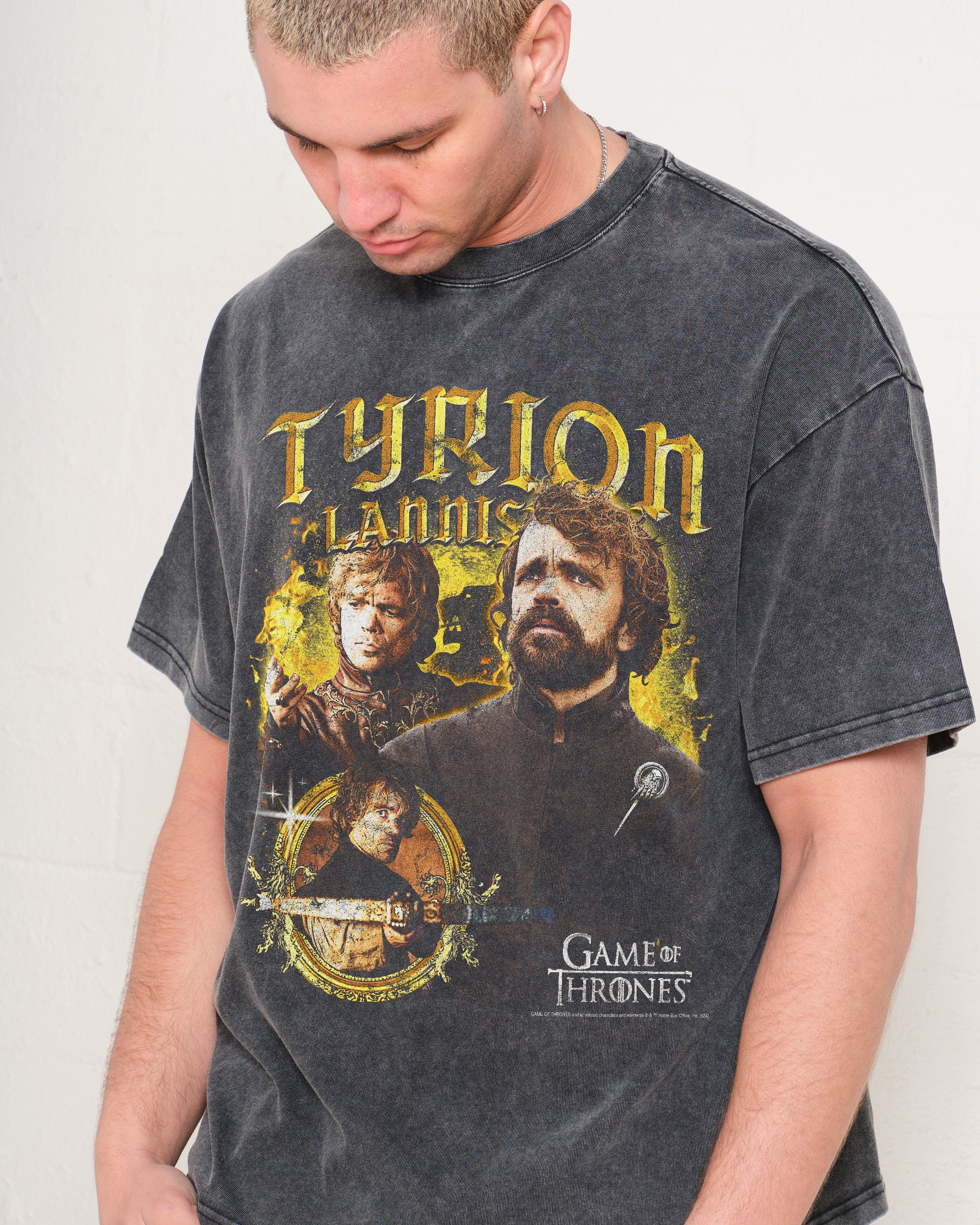 Game of thrones t online shirt with front logo message