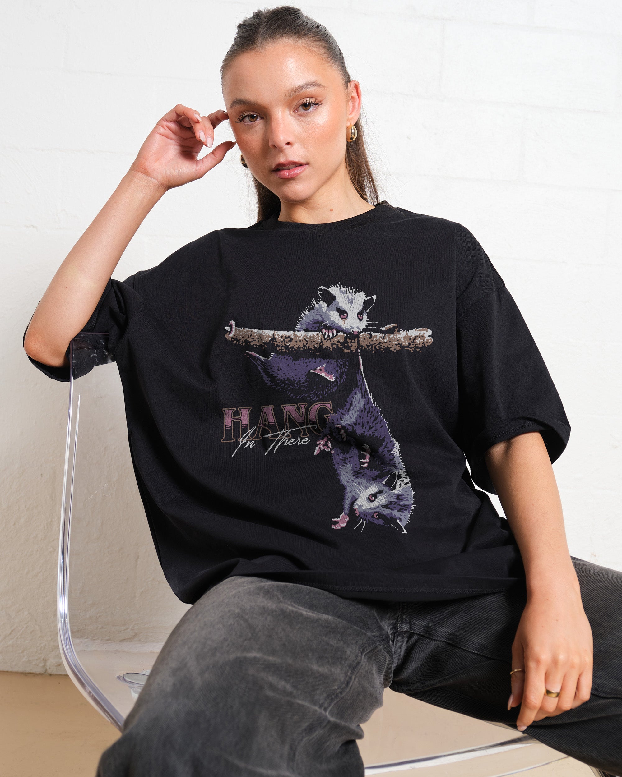 Hang in There Oversized Tee