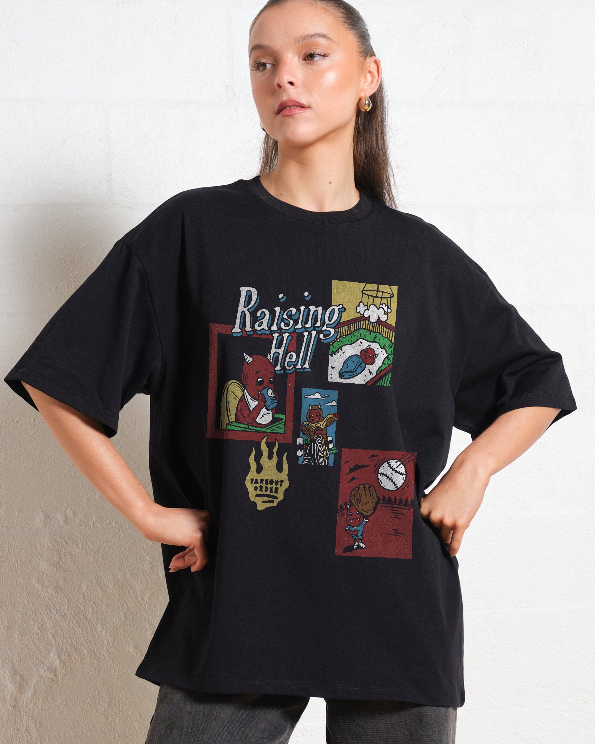 Raising Hell Oversized Tee