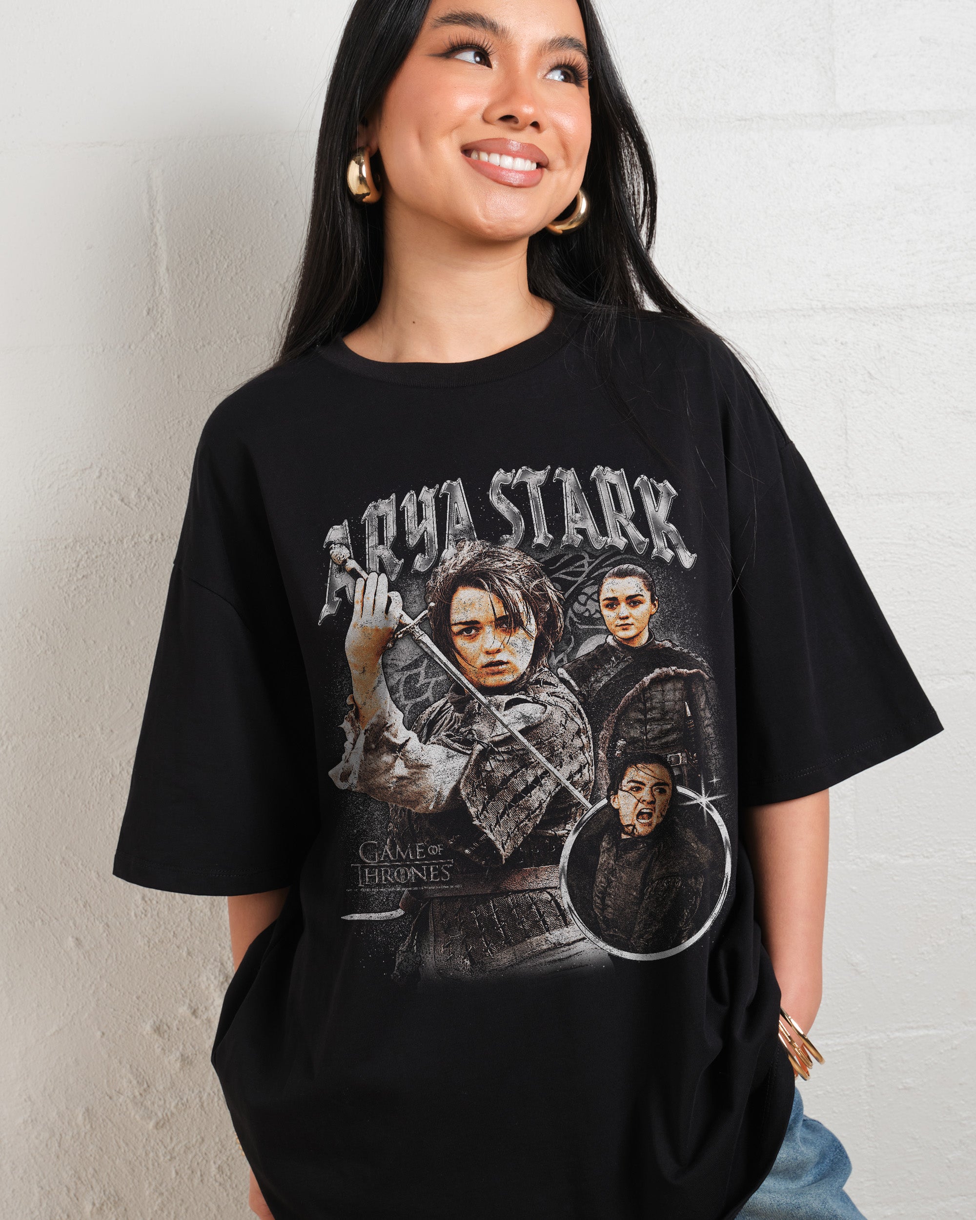 Vintage Arya Stark Oversized Tee