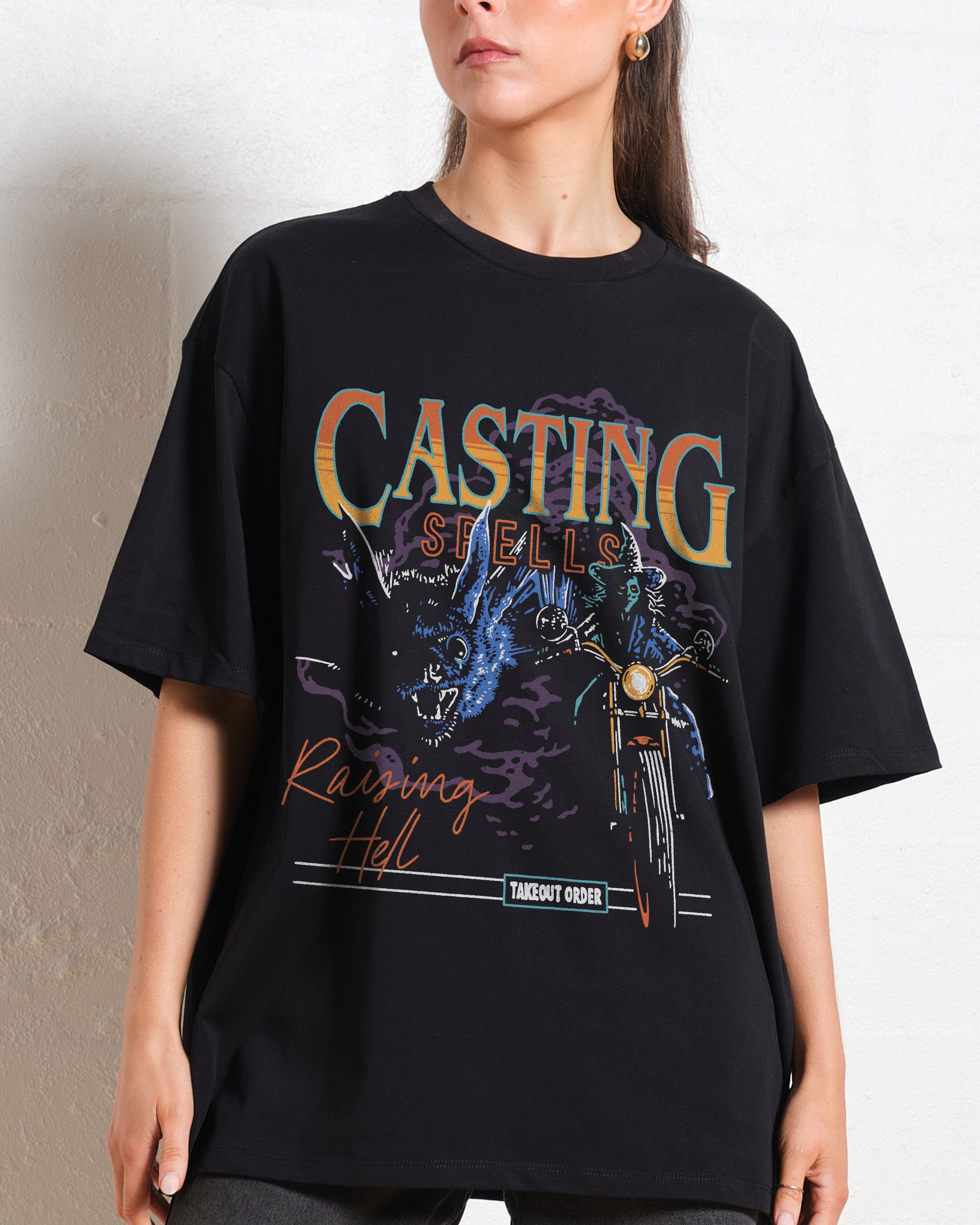 Casting Spells Raising Hell Oversized Tee