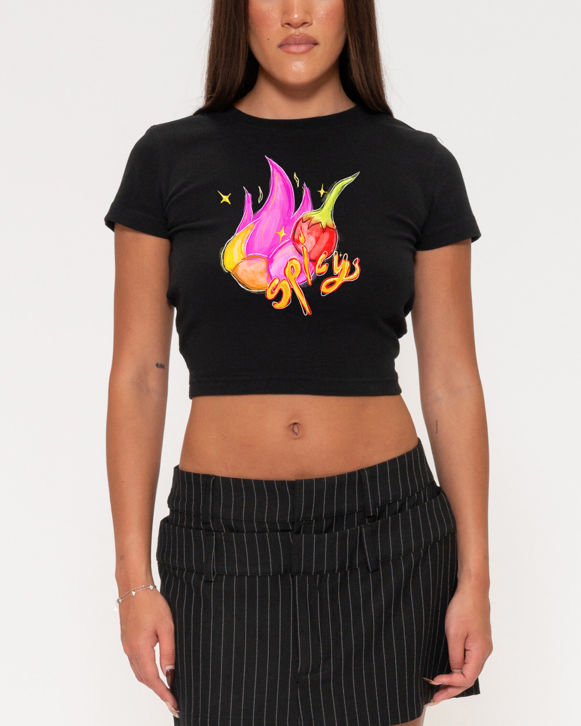 Spicy Black Baby Tee