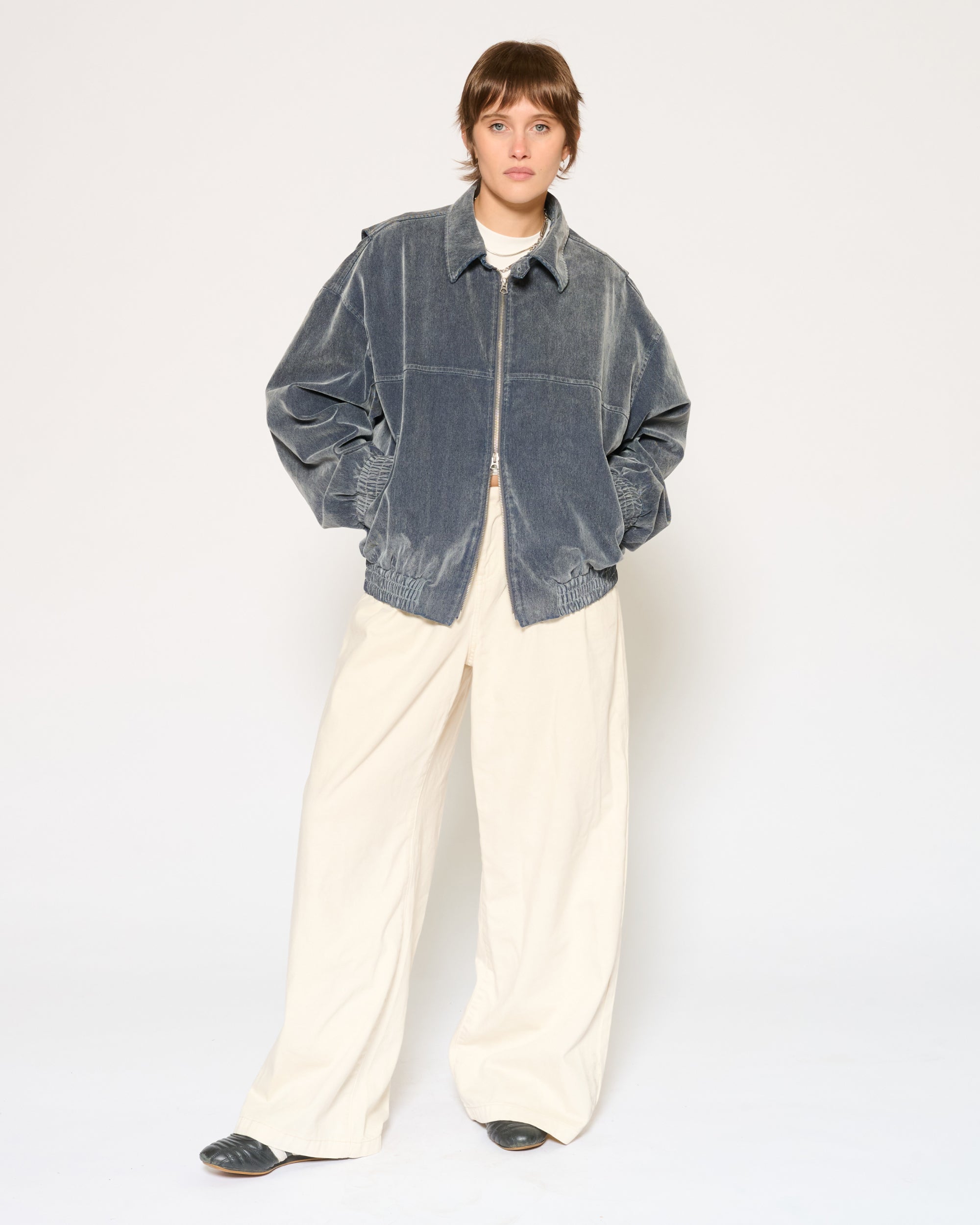 Archive Washed Bomber Jacket