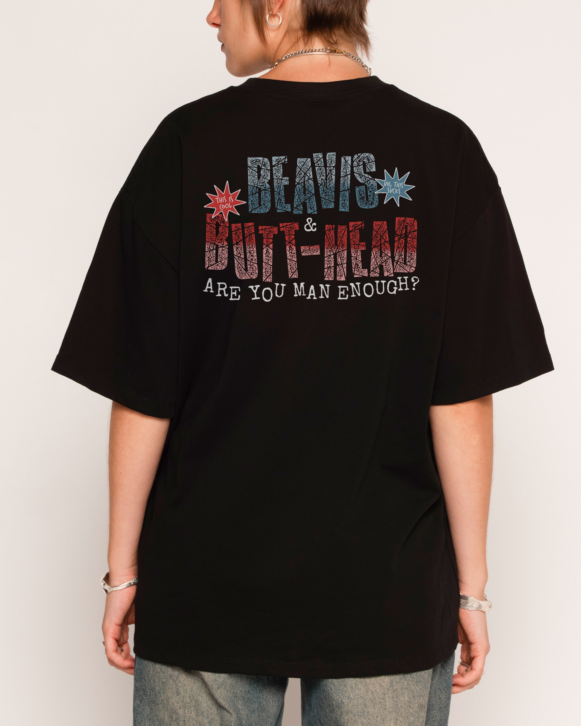 Backyard Wrestling Black Oversized Tee