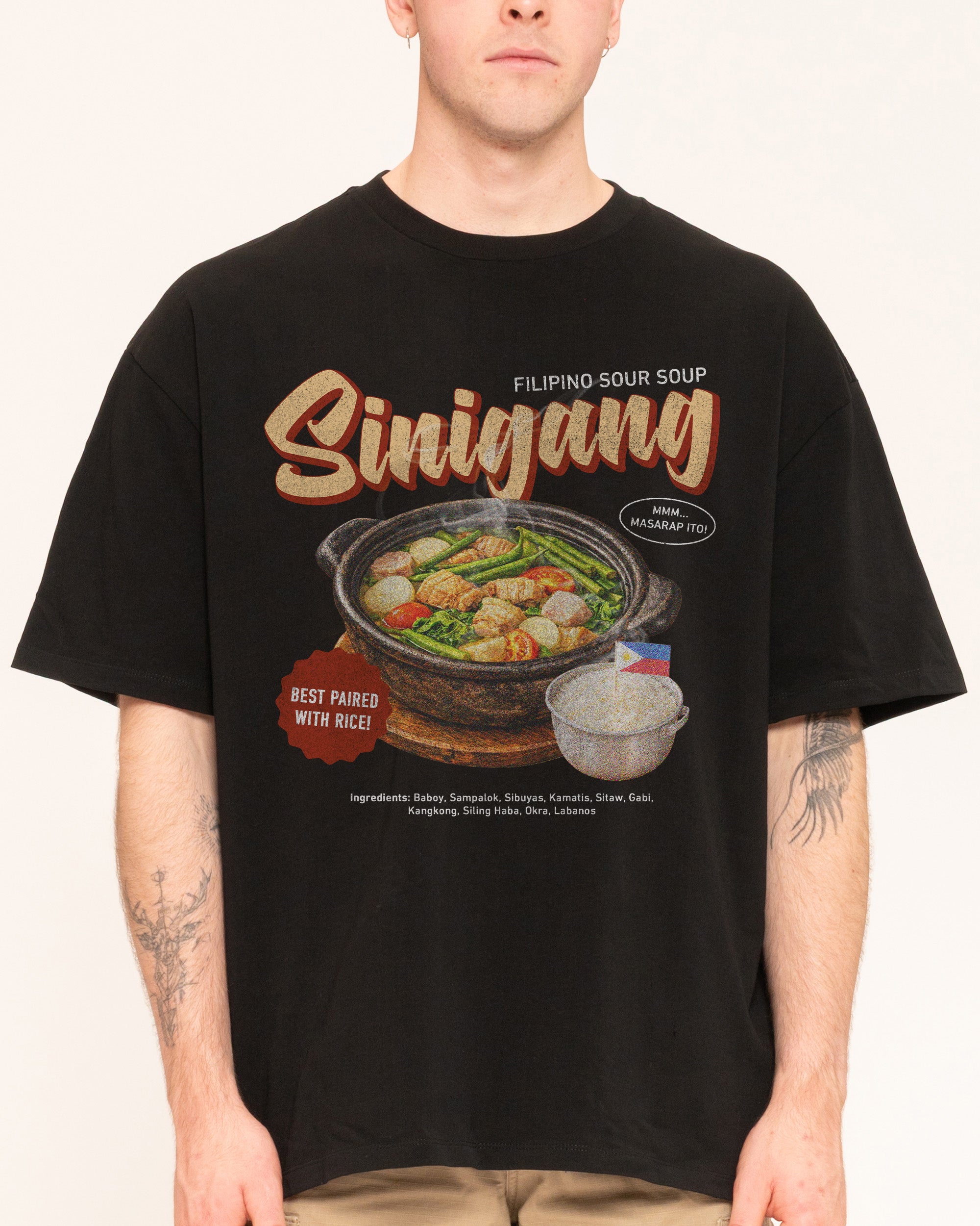 Sinigang Black Oversized Tee