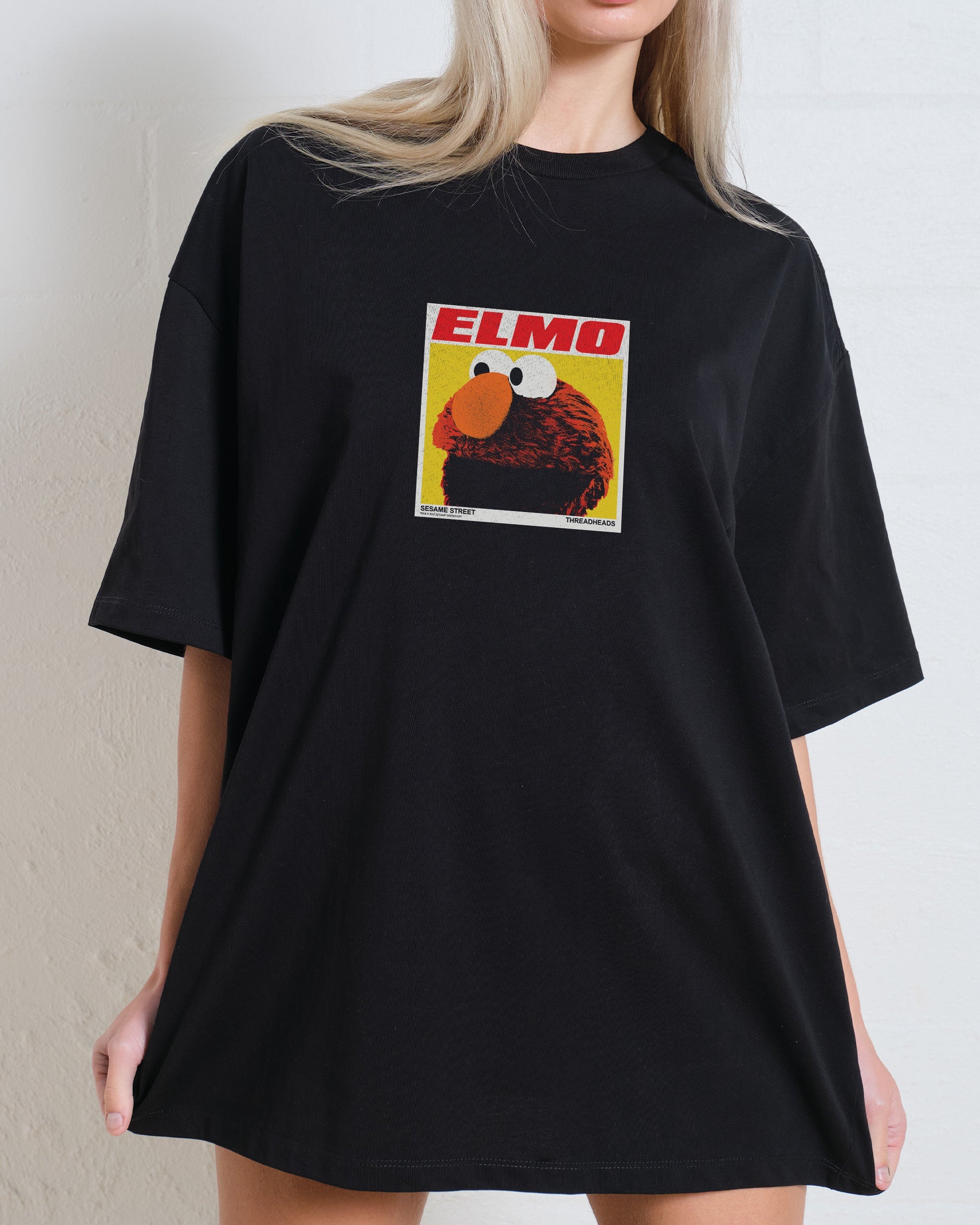 Elmo's Greatest Hits Oversized Tee Australia Online Black