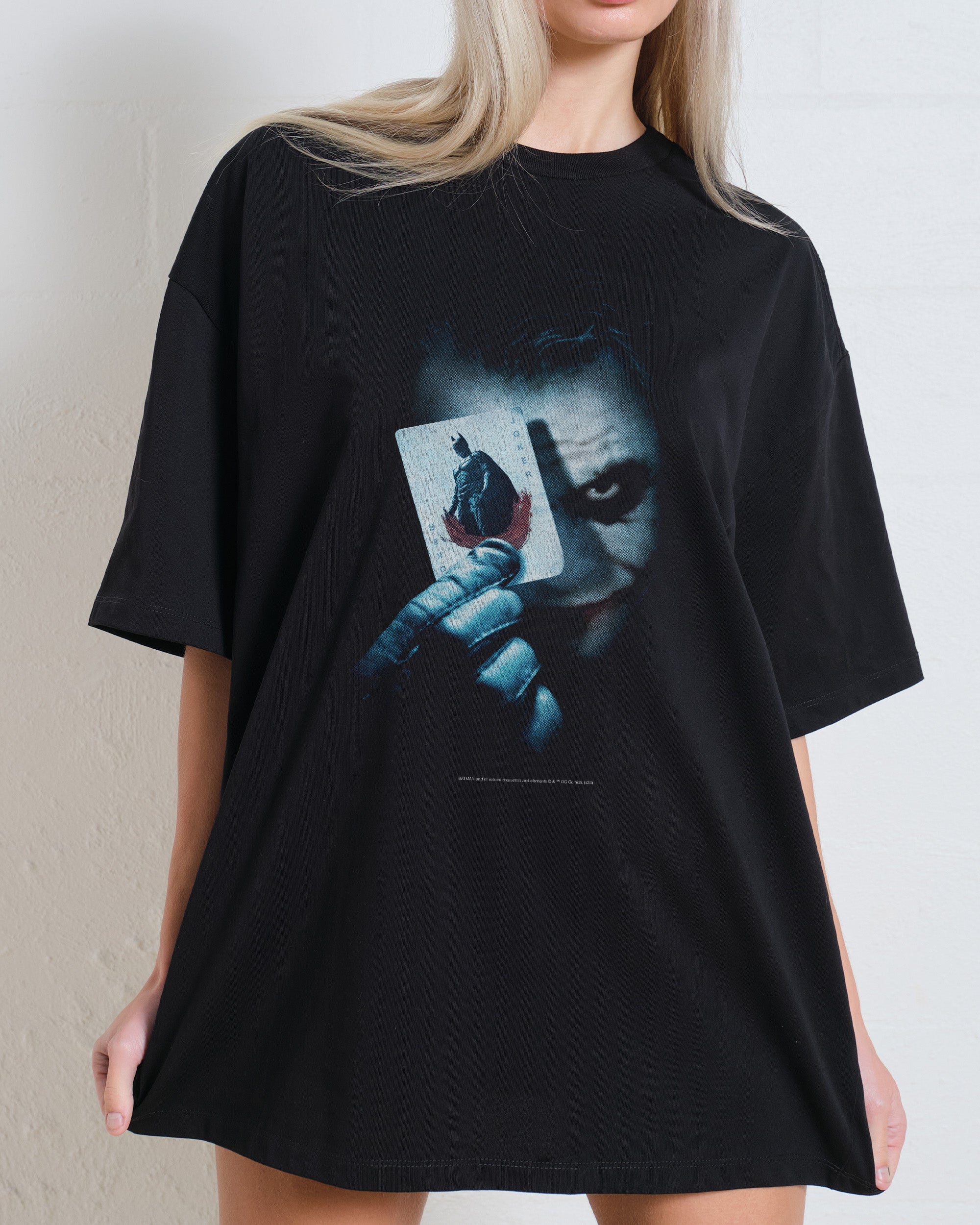 The Joker Playing Cards Oversized Tee Australia Online Black