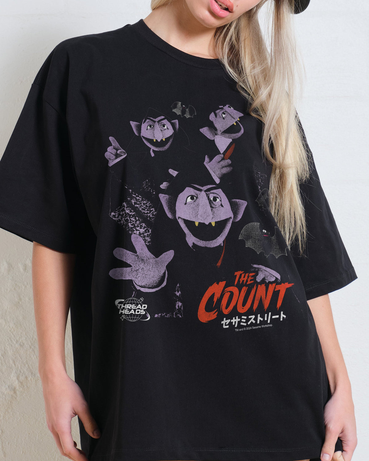 Merch Counting Japan Count Oversized Tee | Official Sesame Street Merch
