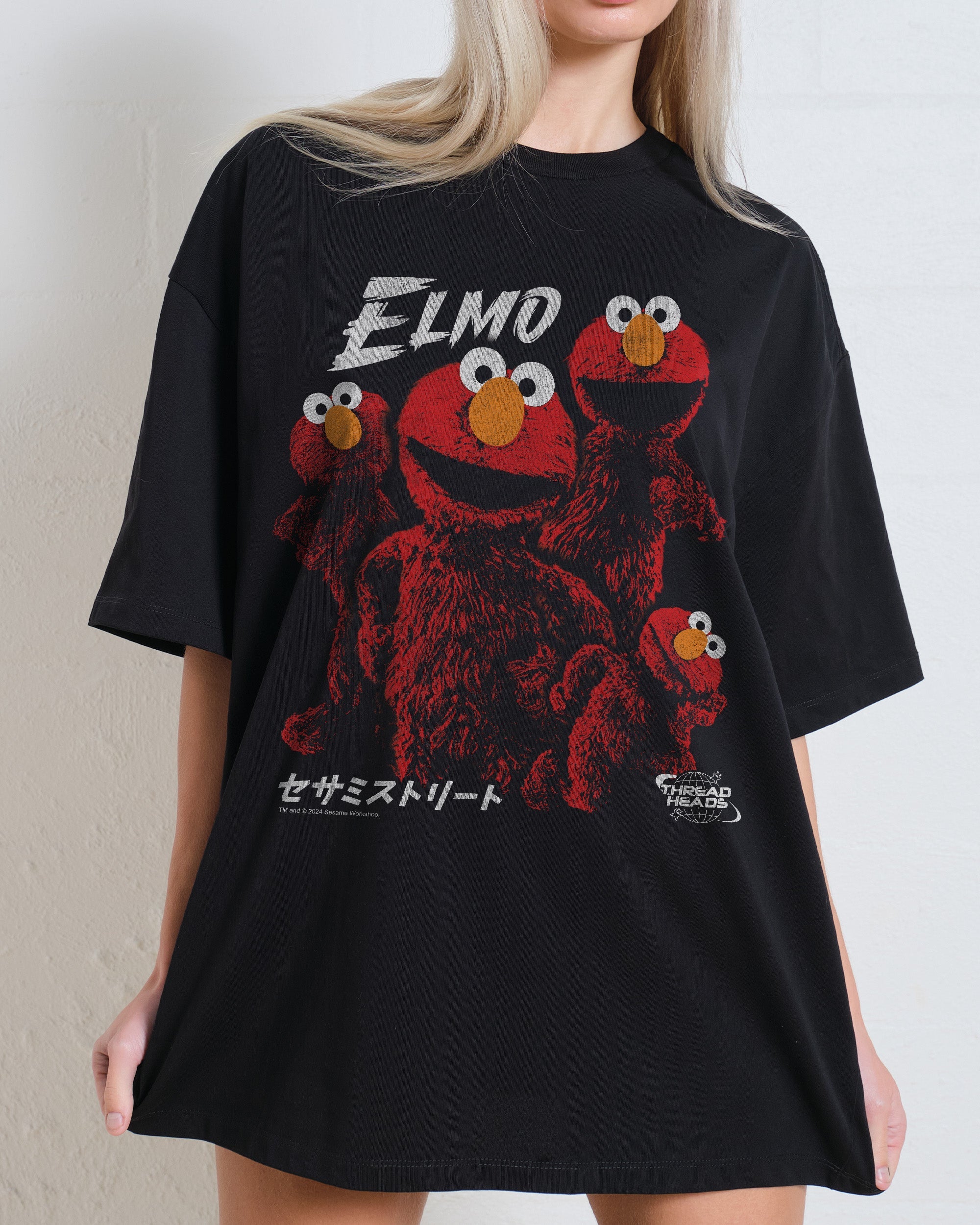 Tokyo Elmo Oversized Tee Australia Online Black