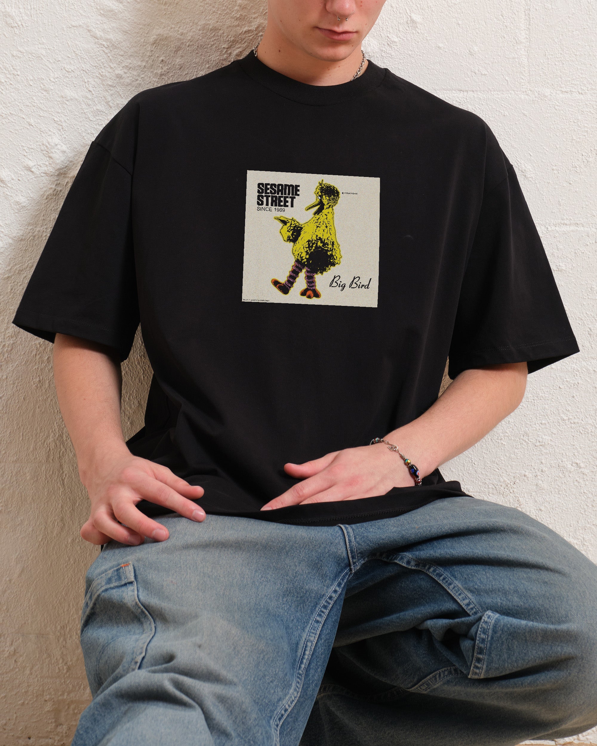 Big Bird Underground Oversized Tee Australia Online Black