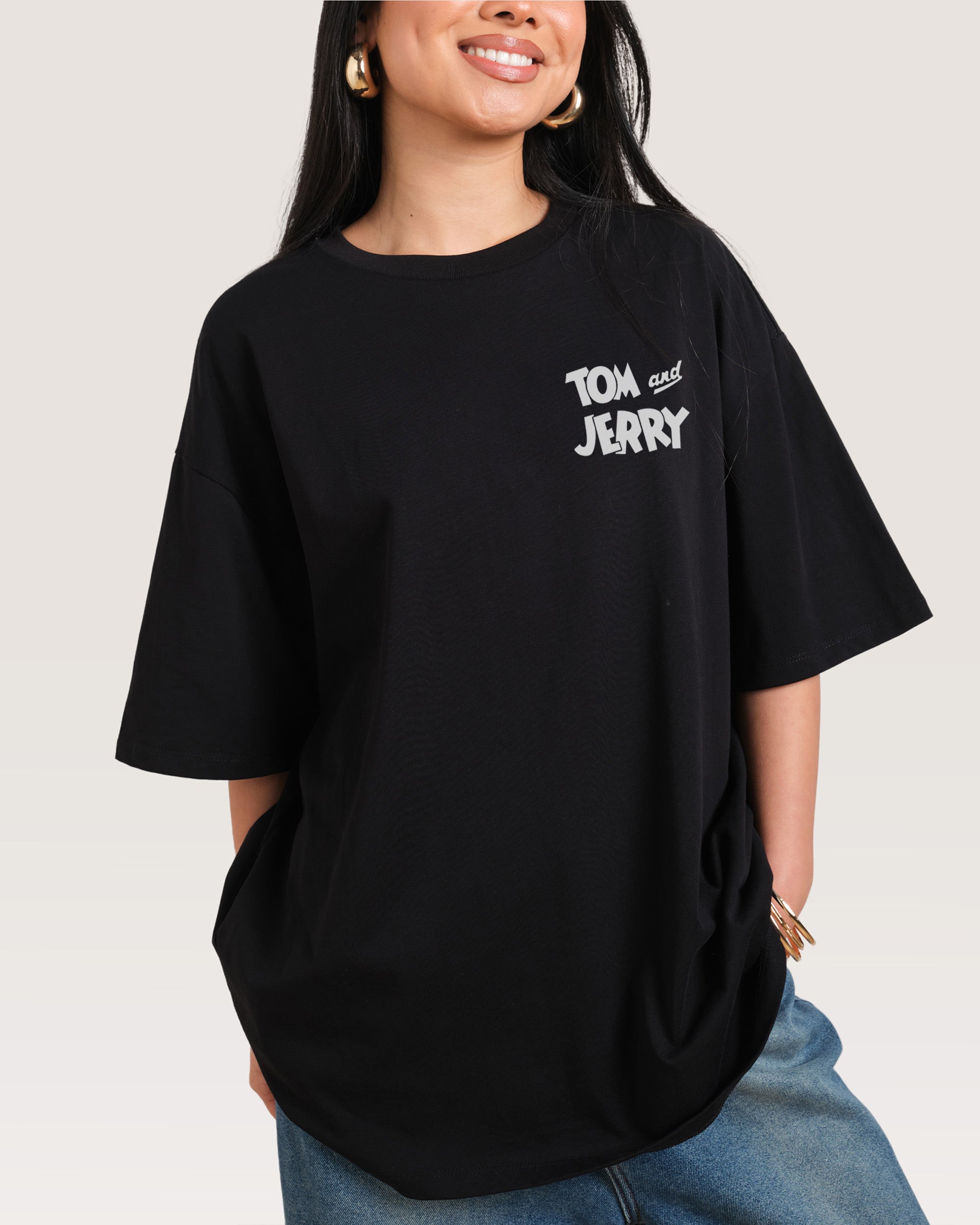 Macho Mouse Black Oversized Tee