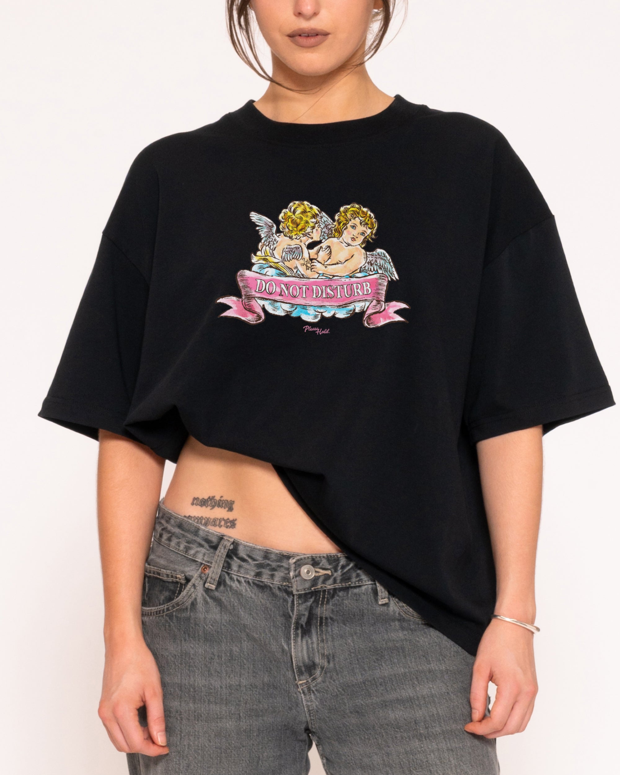 Do Not Disturb Boxy Crop Tee