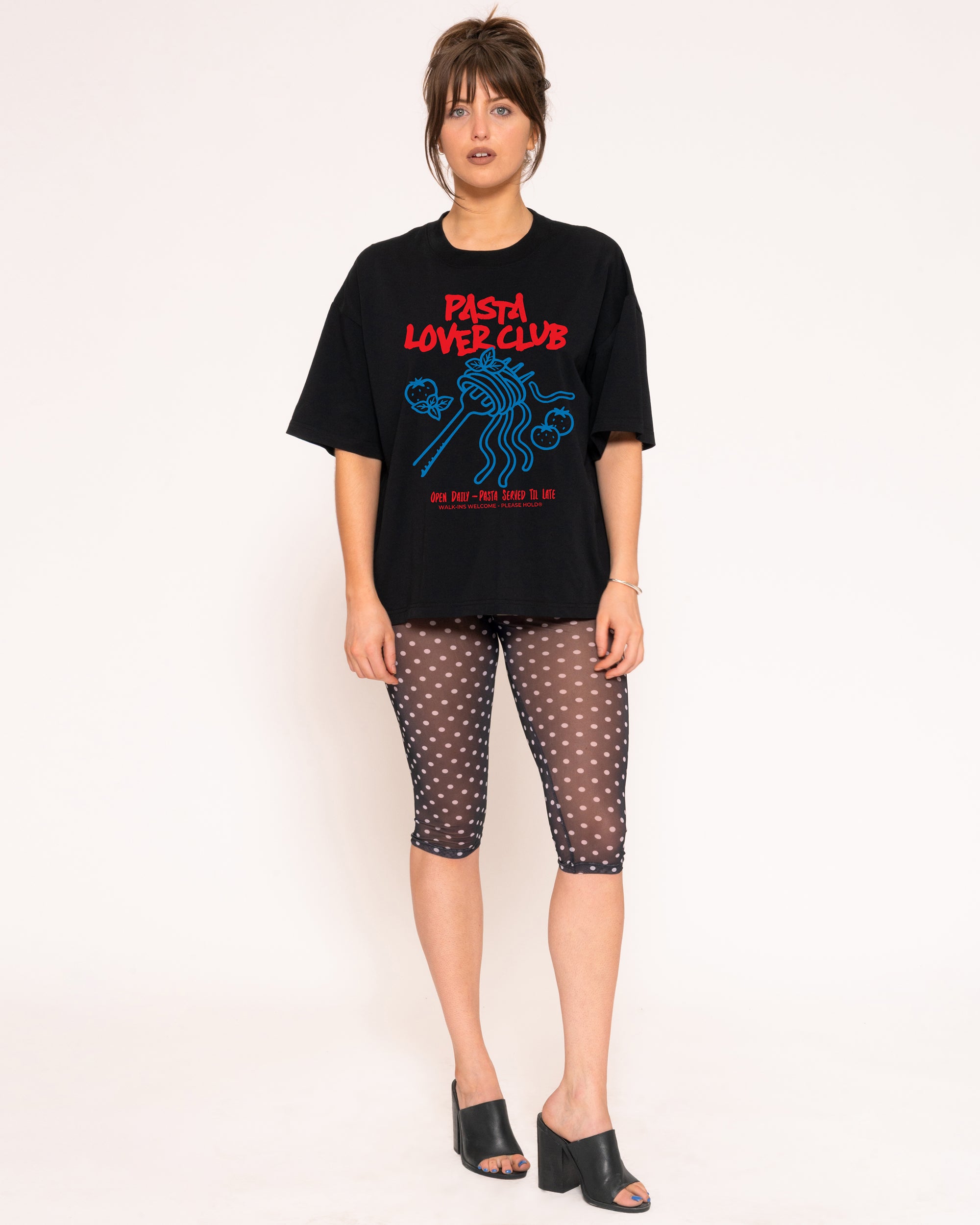 Pasta Lover Club Boxy Crop Tee Threadheads Australia Online