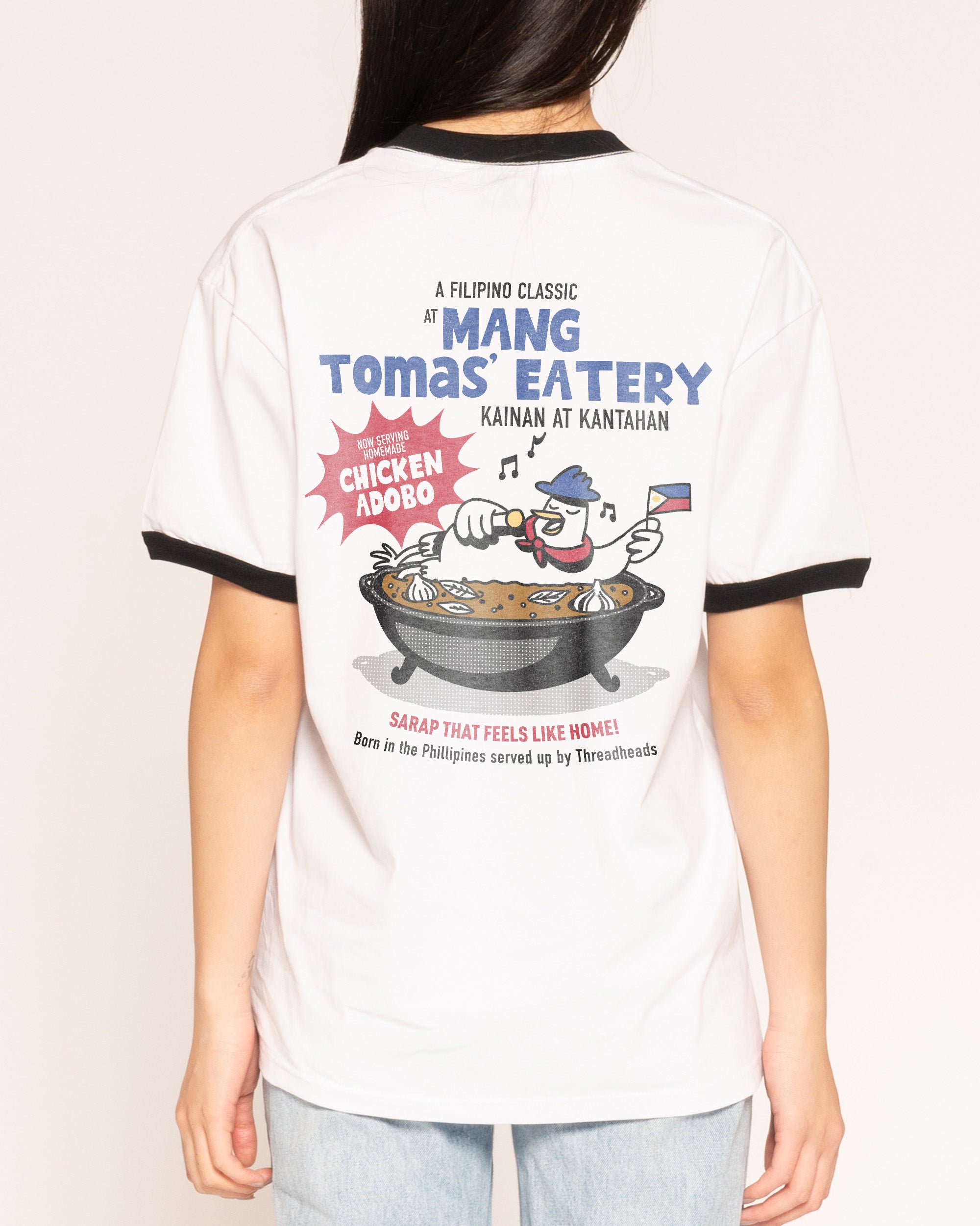 Adobo Black Ringer T-Shirt