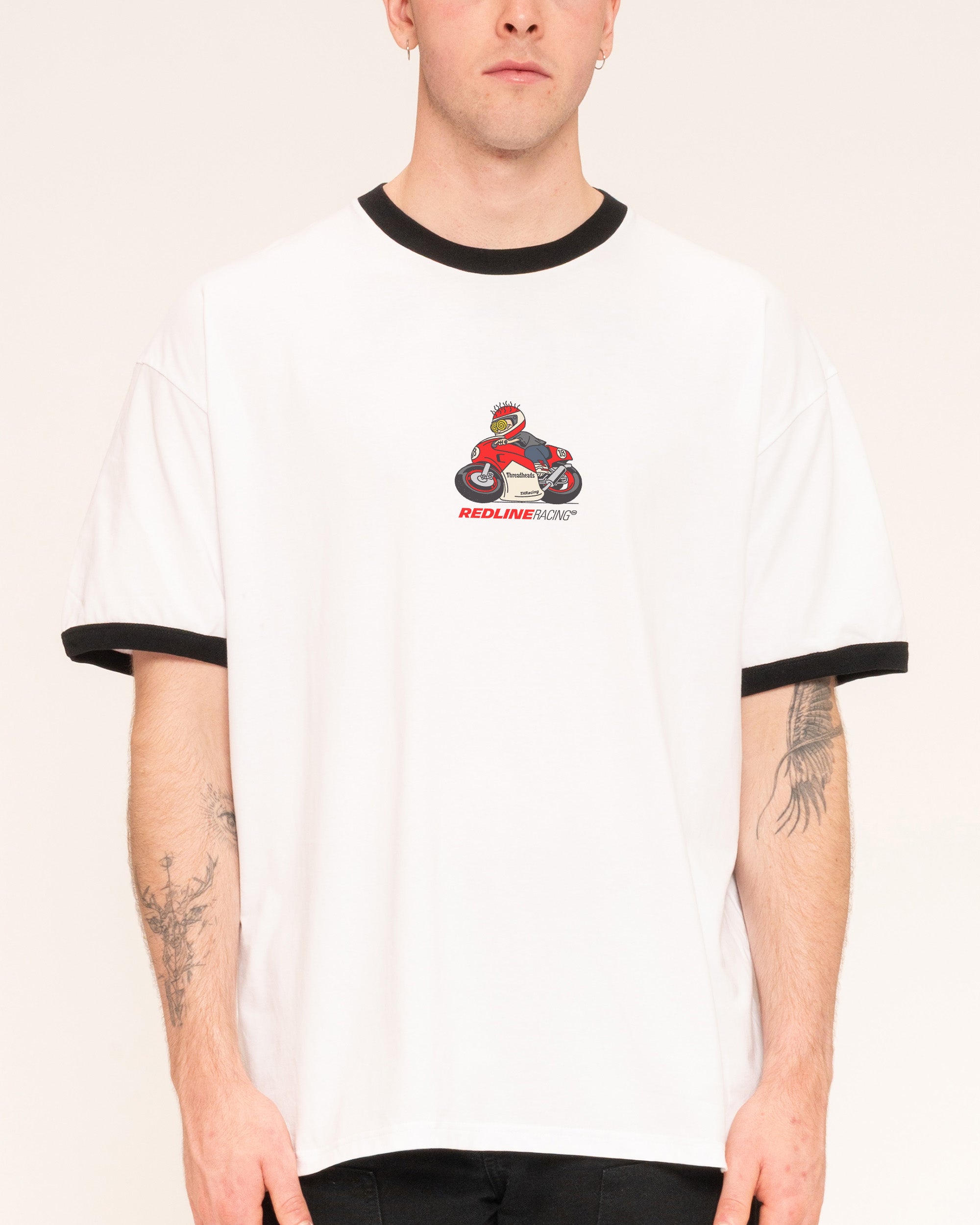 Redline Racing Black Ringer T-Shirt