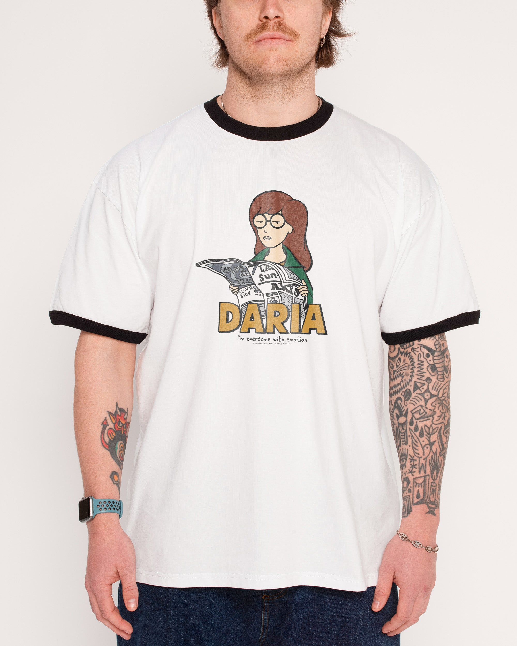 I’m Overcome with Emotion Black Ringer T-Shirt