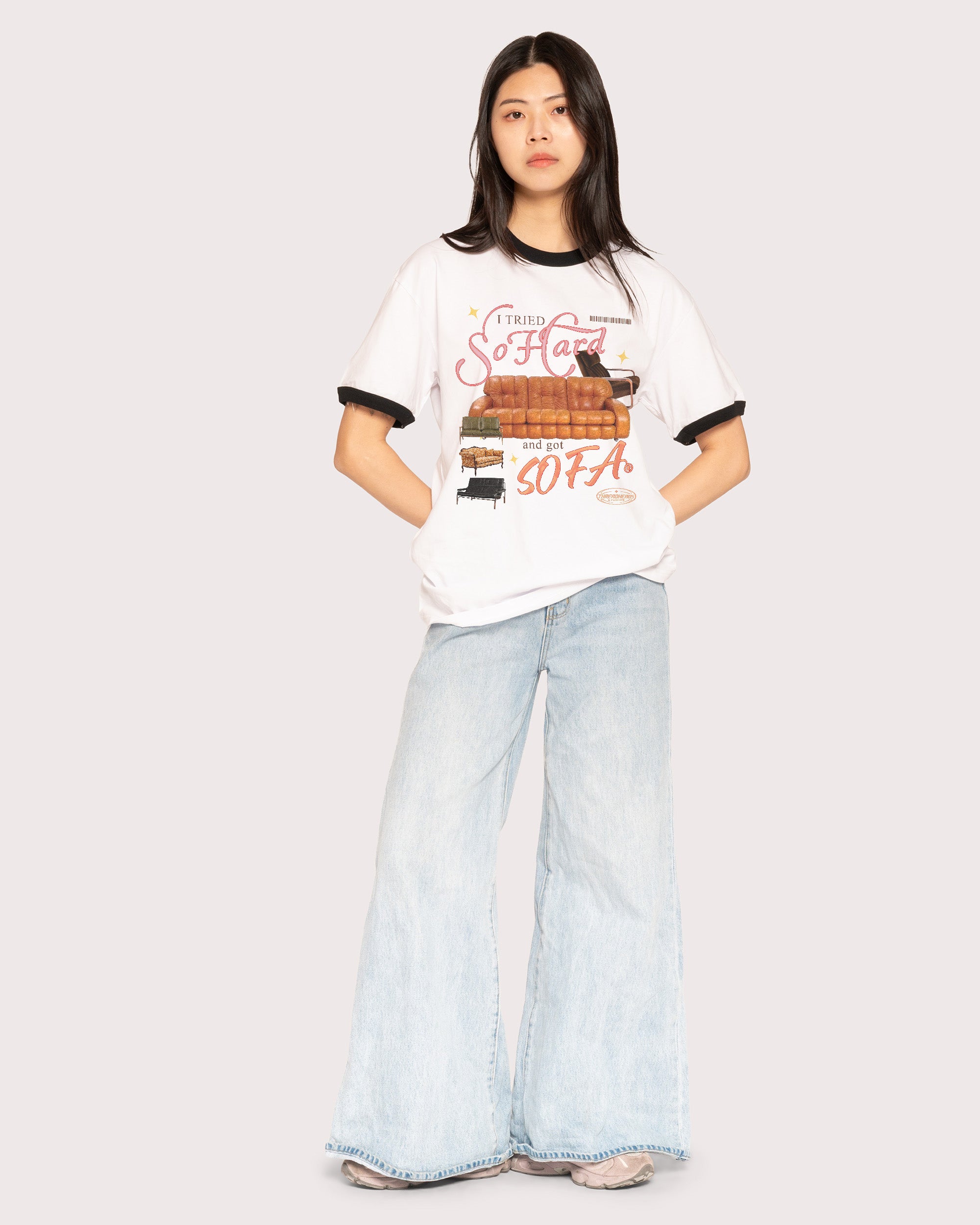 I Tried So Hard and Got Sofa Black Ringer T-Shirt