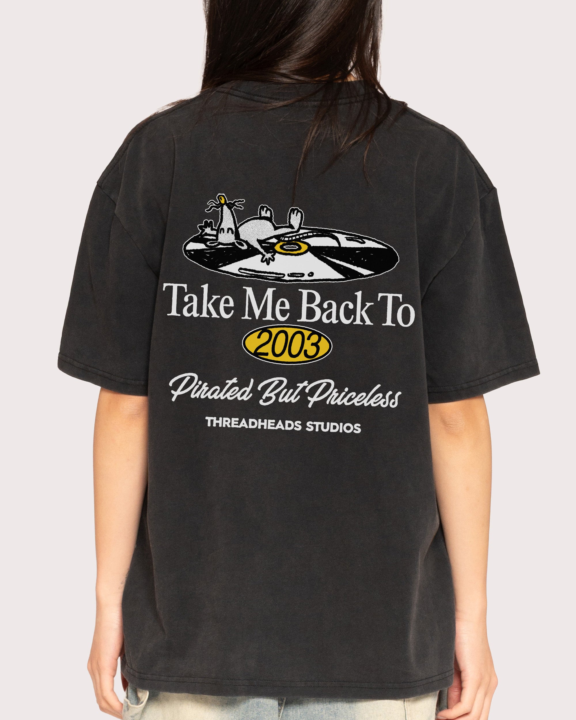 Back to 2003 Black Stone Oversized Tee