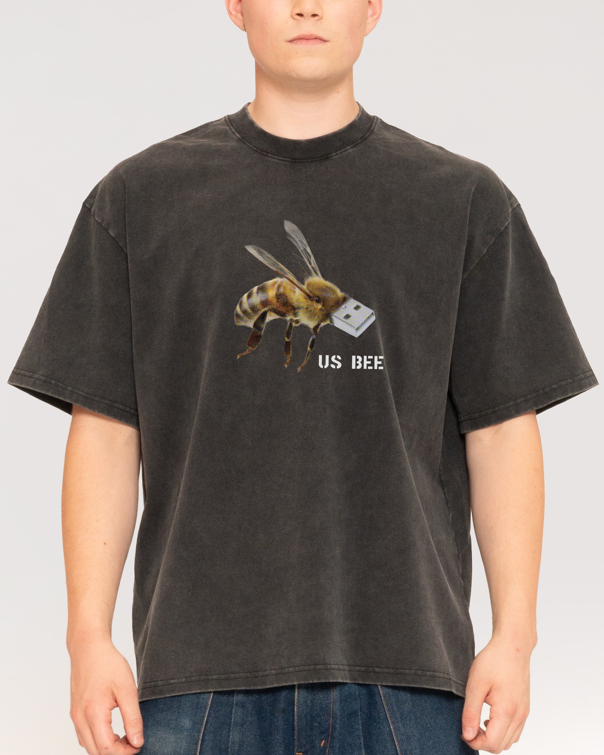 US BEE Black Stone Oversized Tee